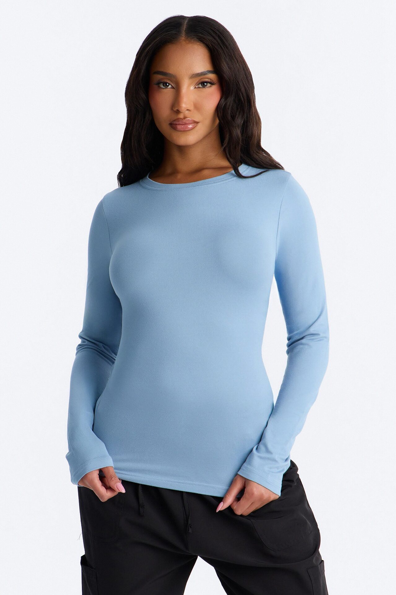Stretch Uniform UnderScrub Shirt - Slate Blue