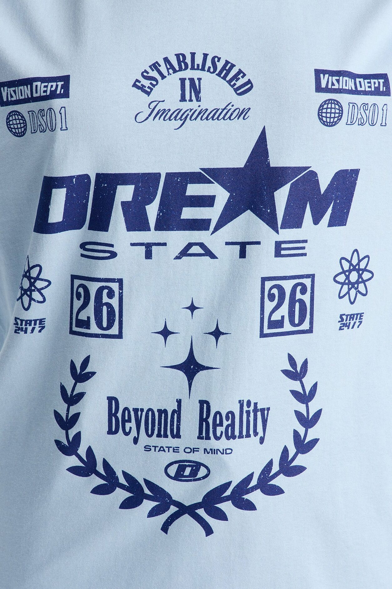 Dream State Race Boxy Tee - Blue