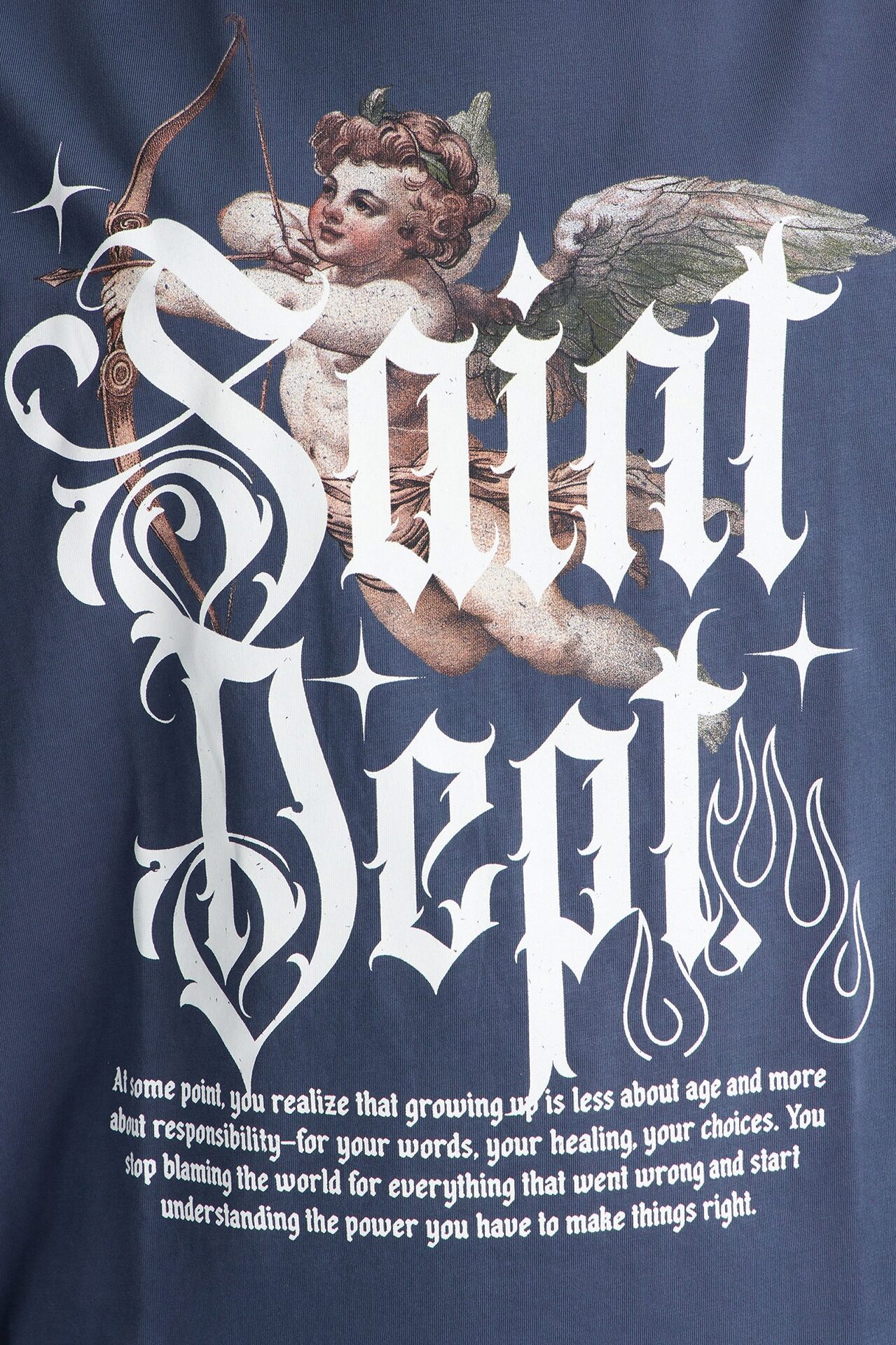 Saint Department Washed T-Shirt - Navy