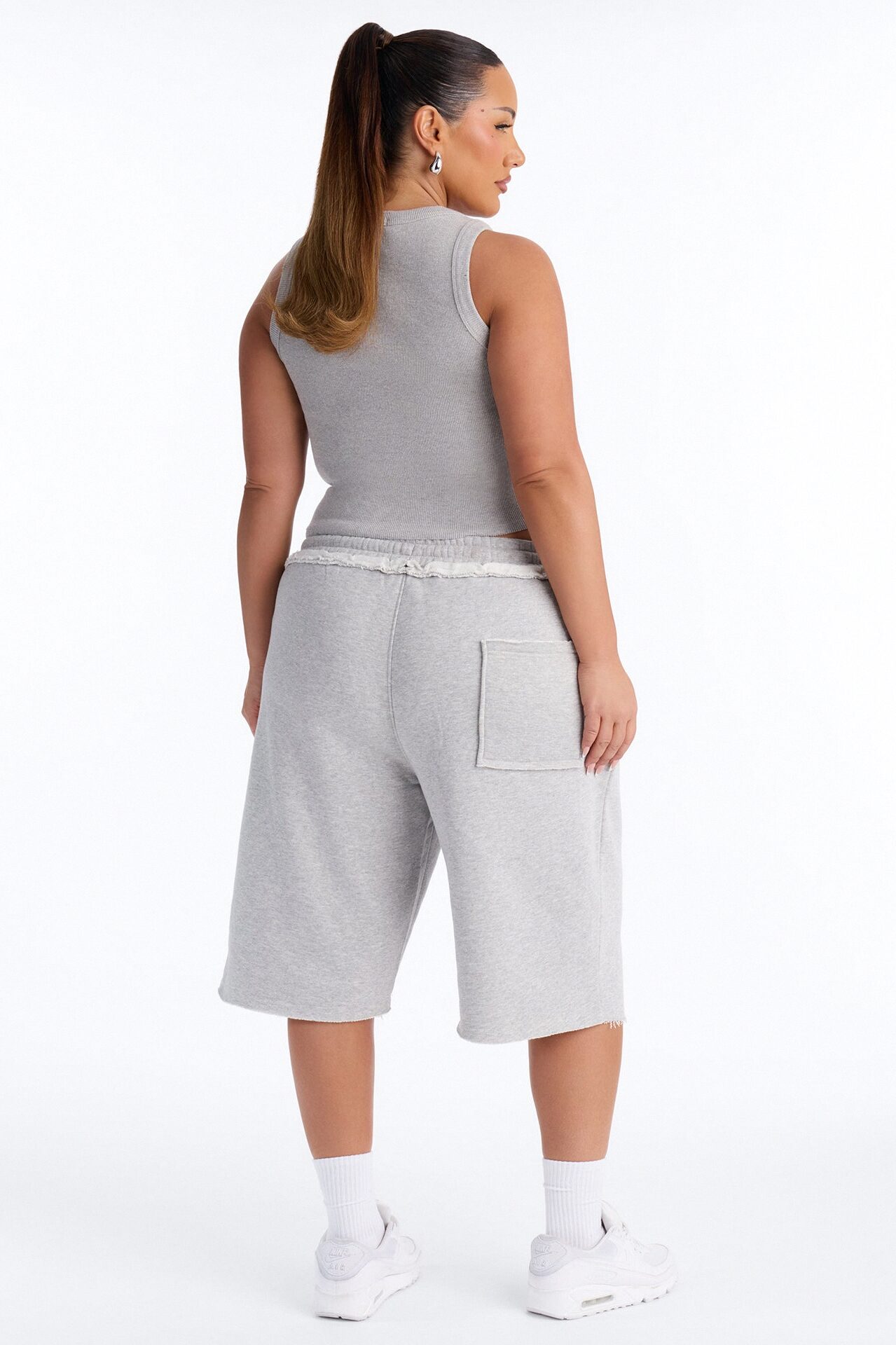 Laura Fleece Jort Set - Grey