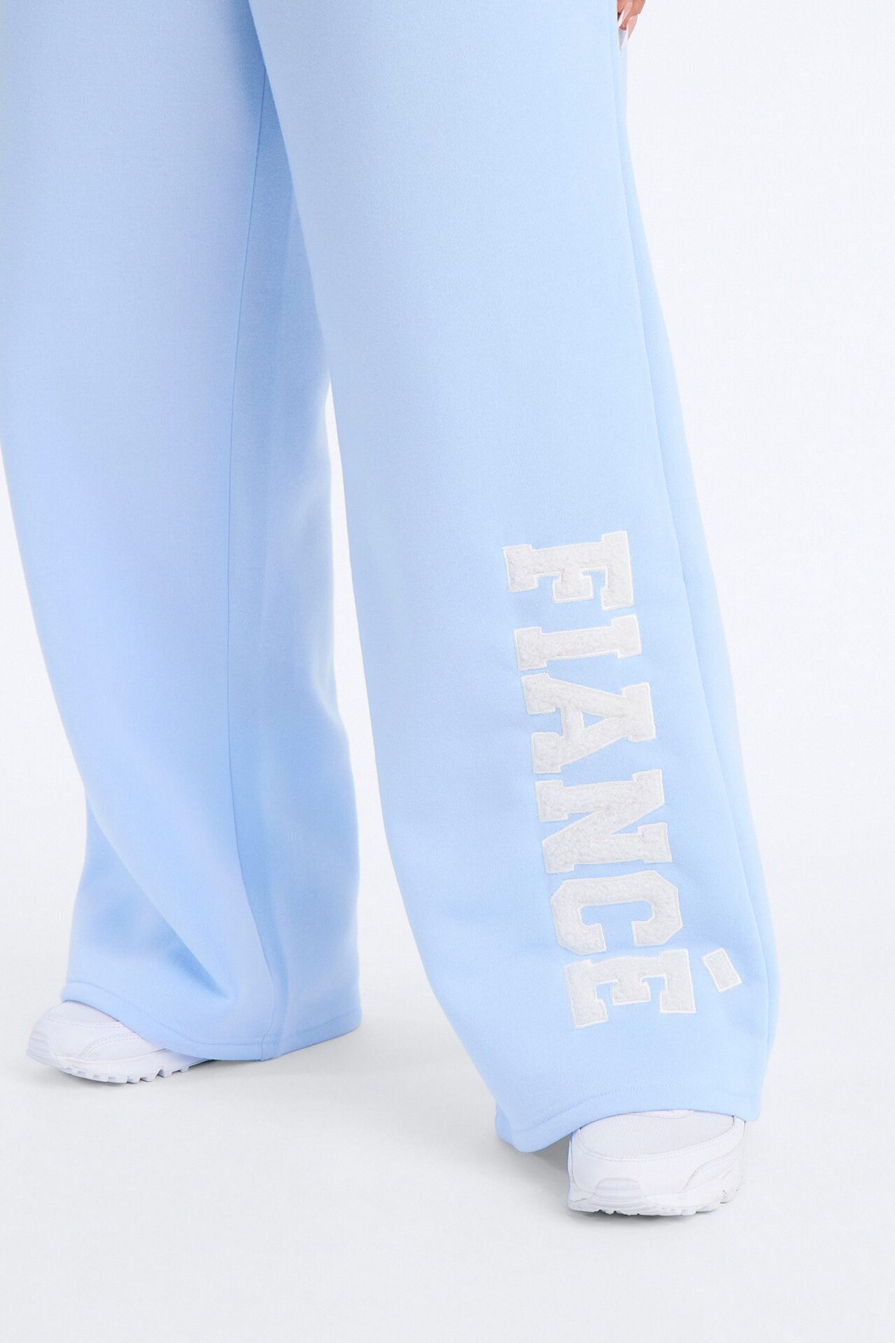She's A Fiancé Fleece Pant Set - Light Blue