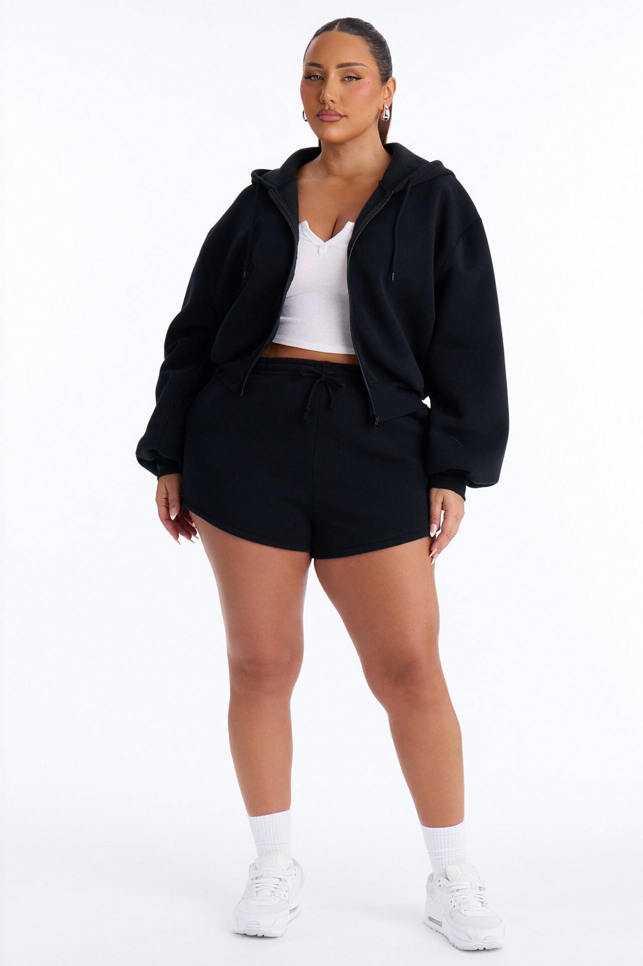 Bride To Be Fleece Short Set - Black/Pink