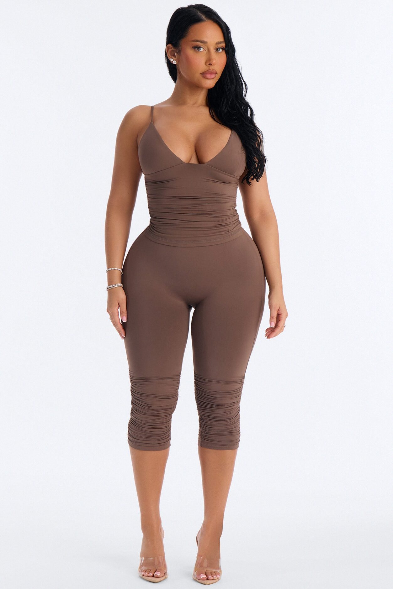 Second Skin Deep U Neck Cami - Brown