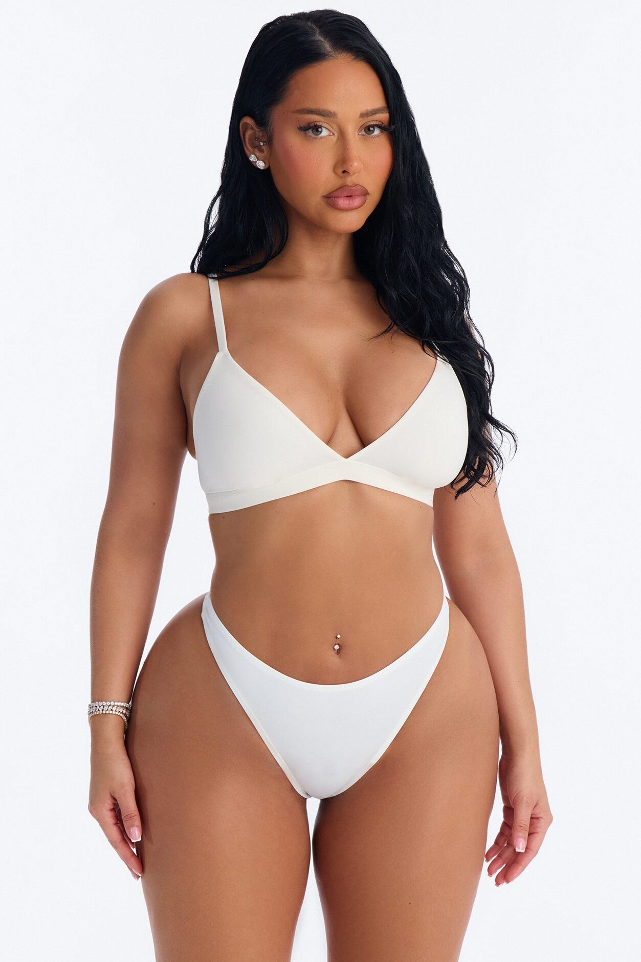 Flexible Fits Triangle Bralette - Marble