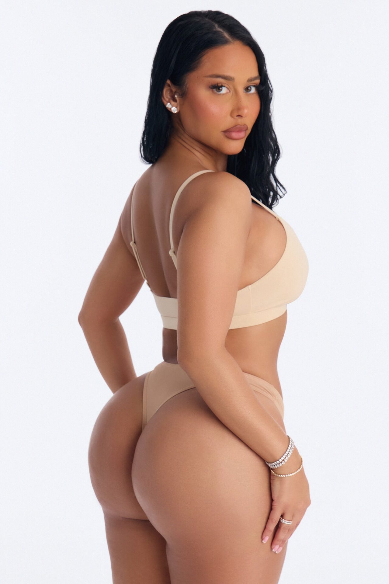 Flexible Fits Triangle Bralette - Sand