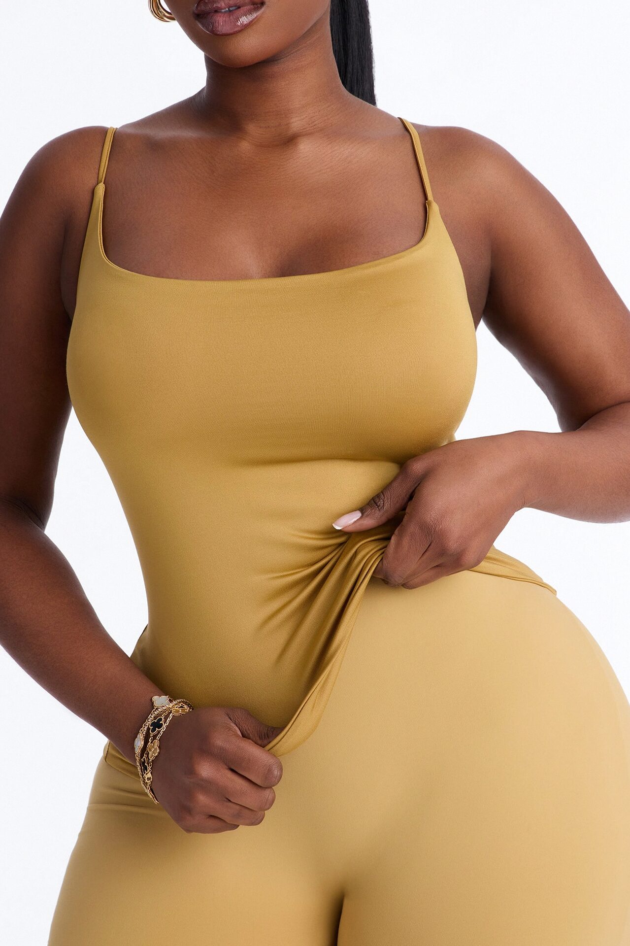 Contour Double Lined Cami Top - Honey