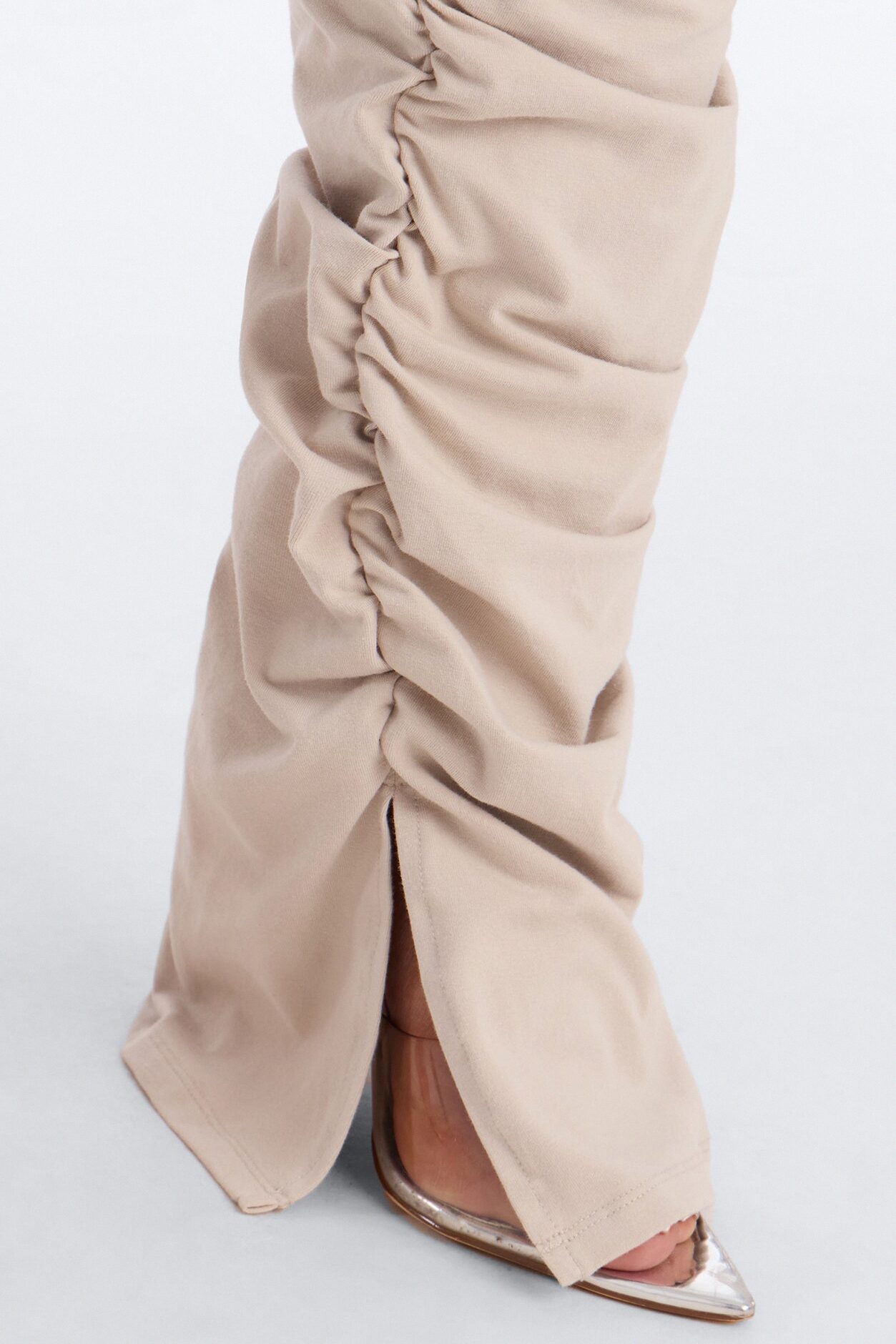 Quinn High Rise Stacked Legging - Stone