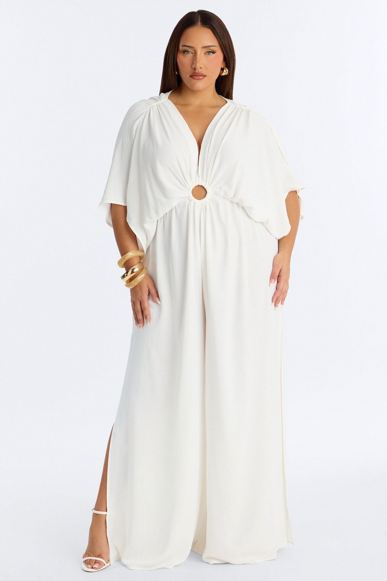 Drift Away Airflow Wide Leg Jumpsuit - White