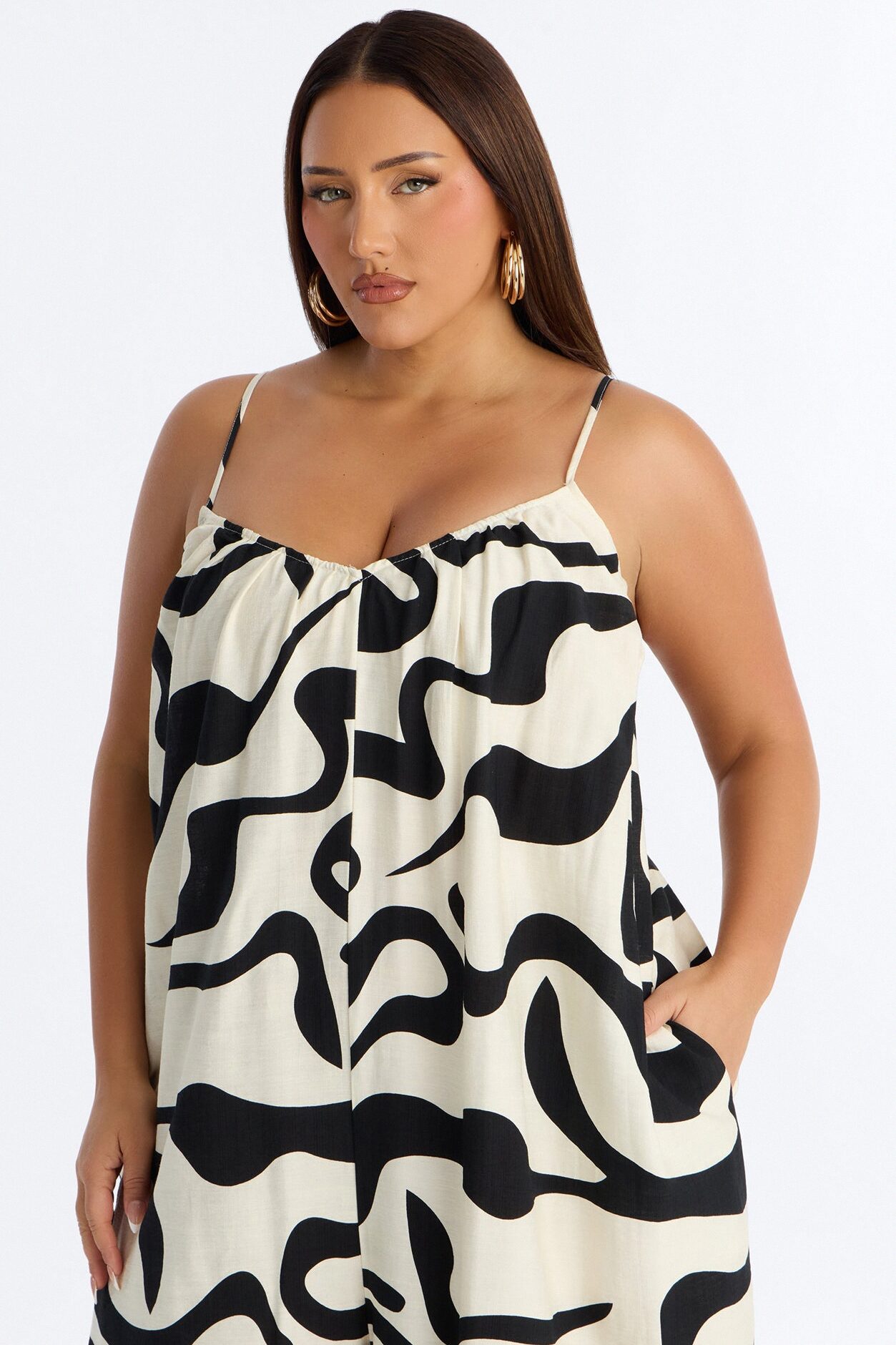 Summer Btreeze Wide Leg Jumpsuit - Black