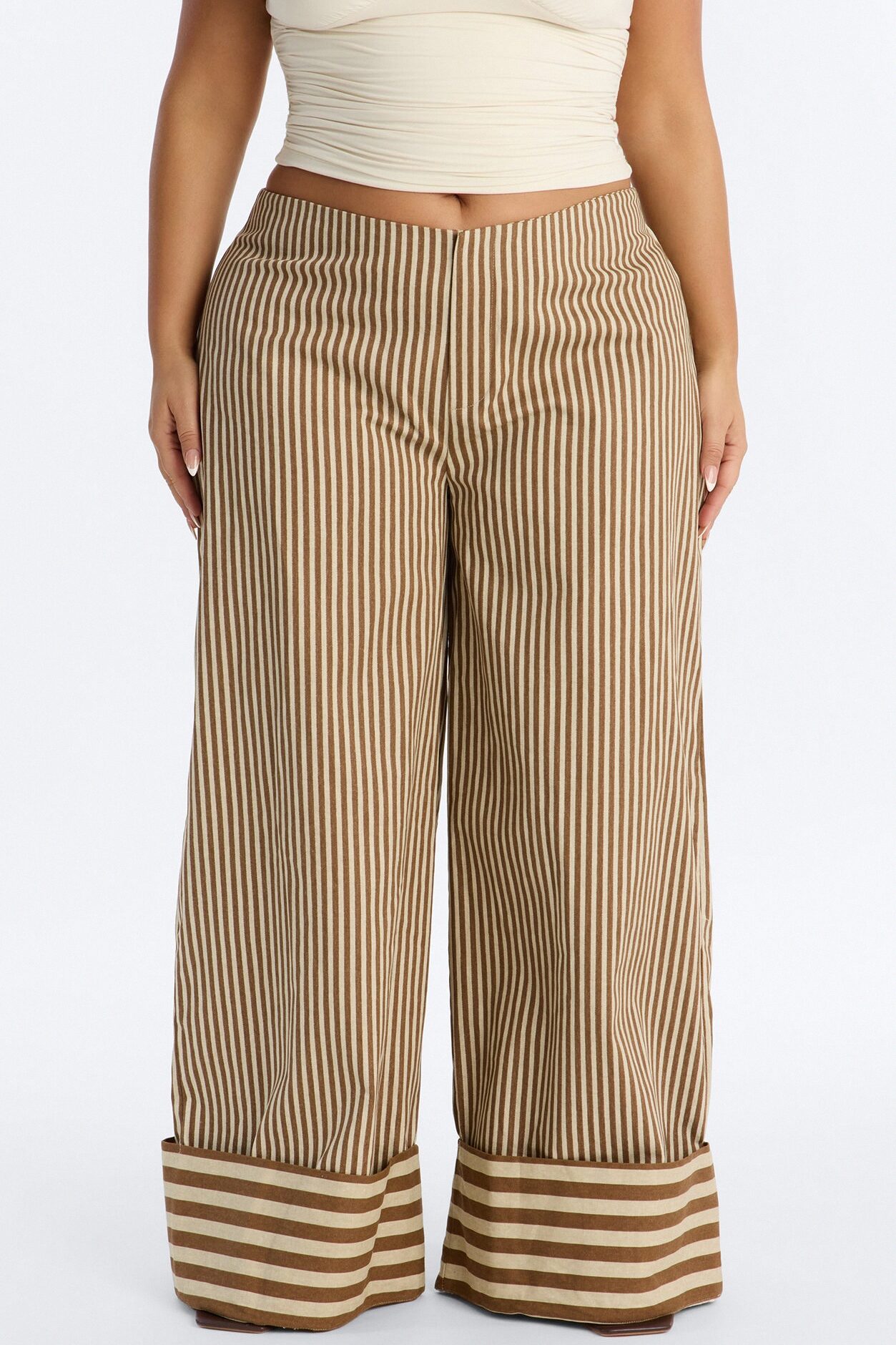 Jameson Striped Pant - Brown/combo