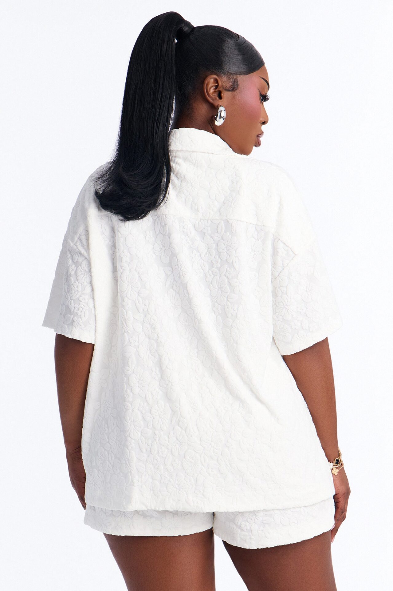 Your One And Only Bikini And Coverup Short Set - White