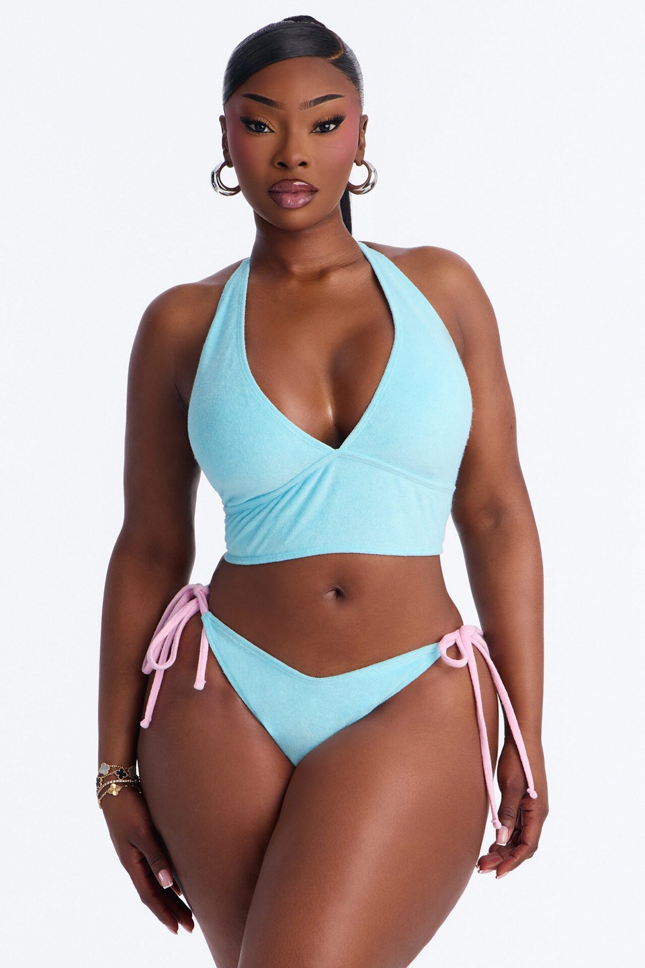 What You Know Bikini And Coverup Skirt - Periwinkle
