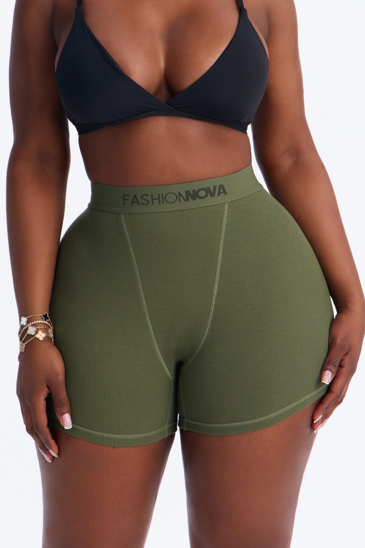 FN Mood Cotton Ribbed Boxer Brief - Olive