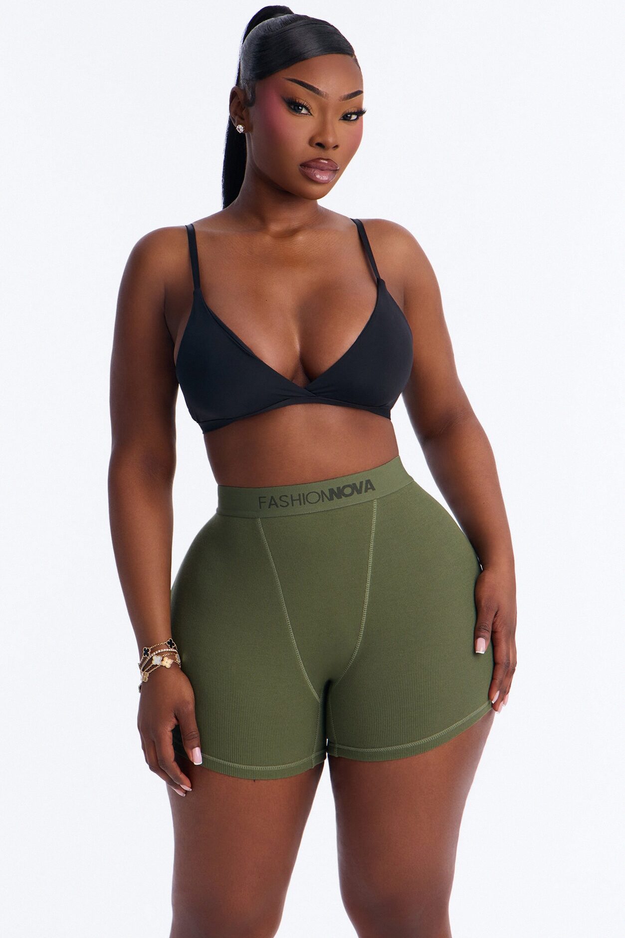 FN Mood Cotton Ribbed Boxer Brief - Olive