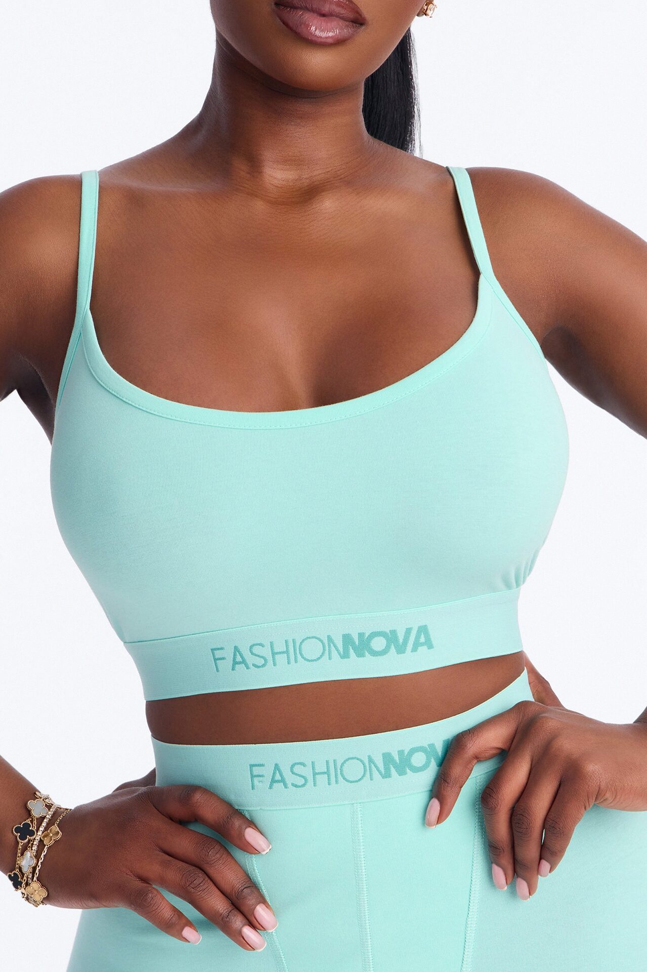 FN Mood Cami And Boxer Set - Mint