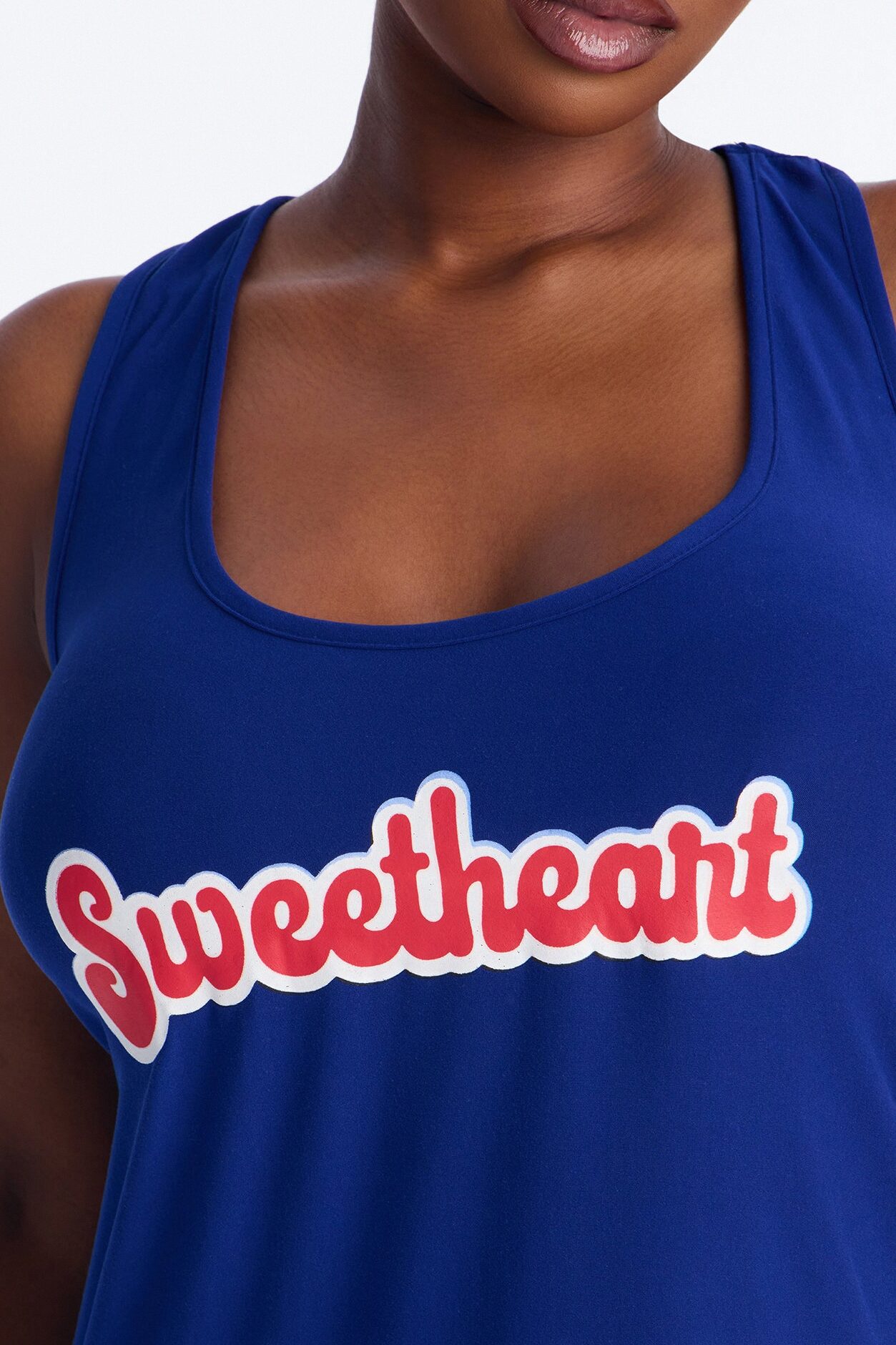 Sweetheart PJ Sleep Dress - Blue/combo
