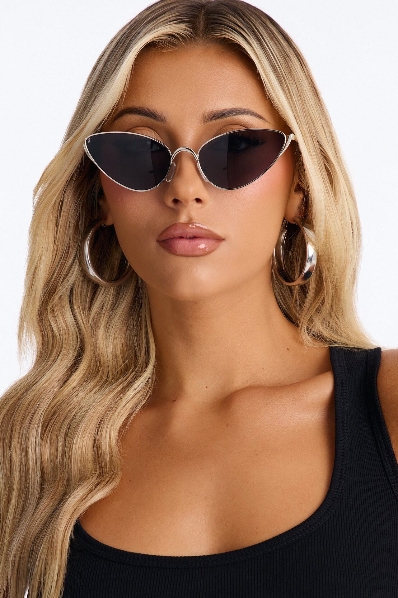 Cafe Dulce Sunglasses - Silver/Black