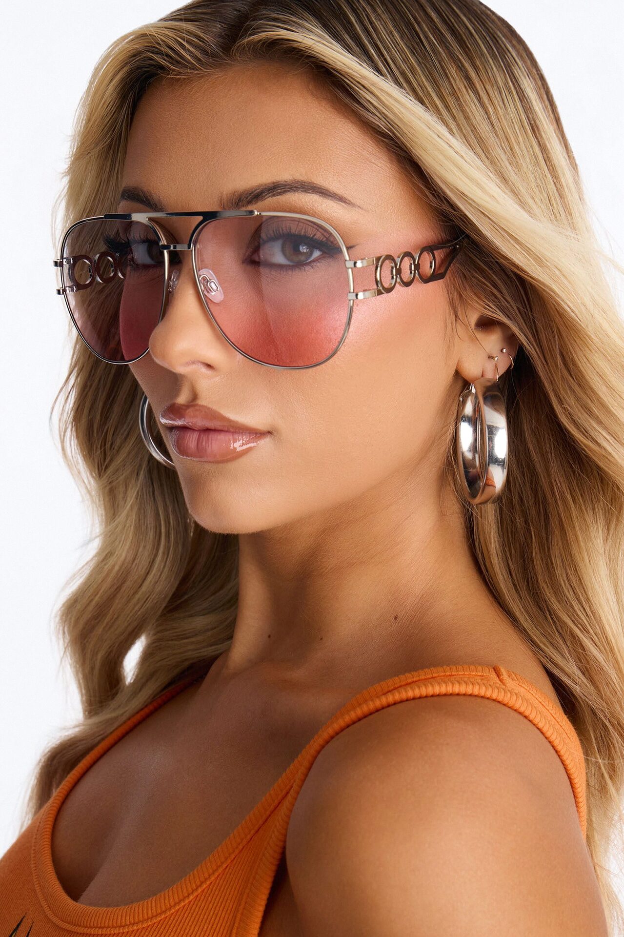 Shotgun Baddie Sunglasses - Pink/combo