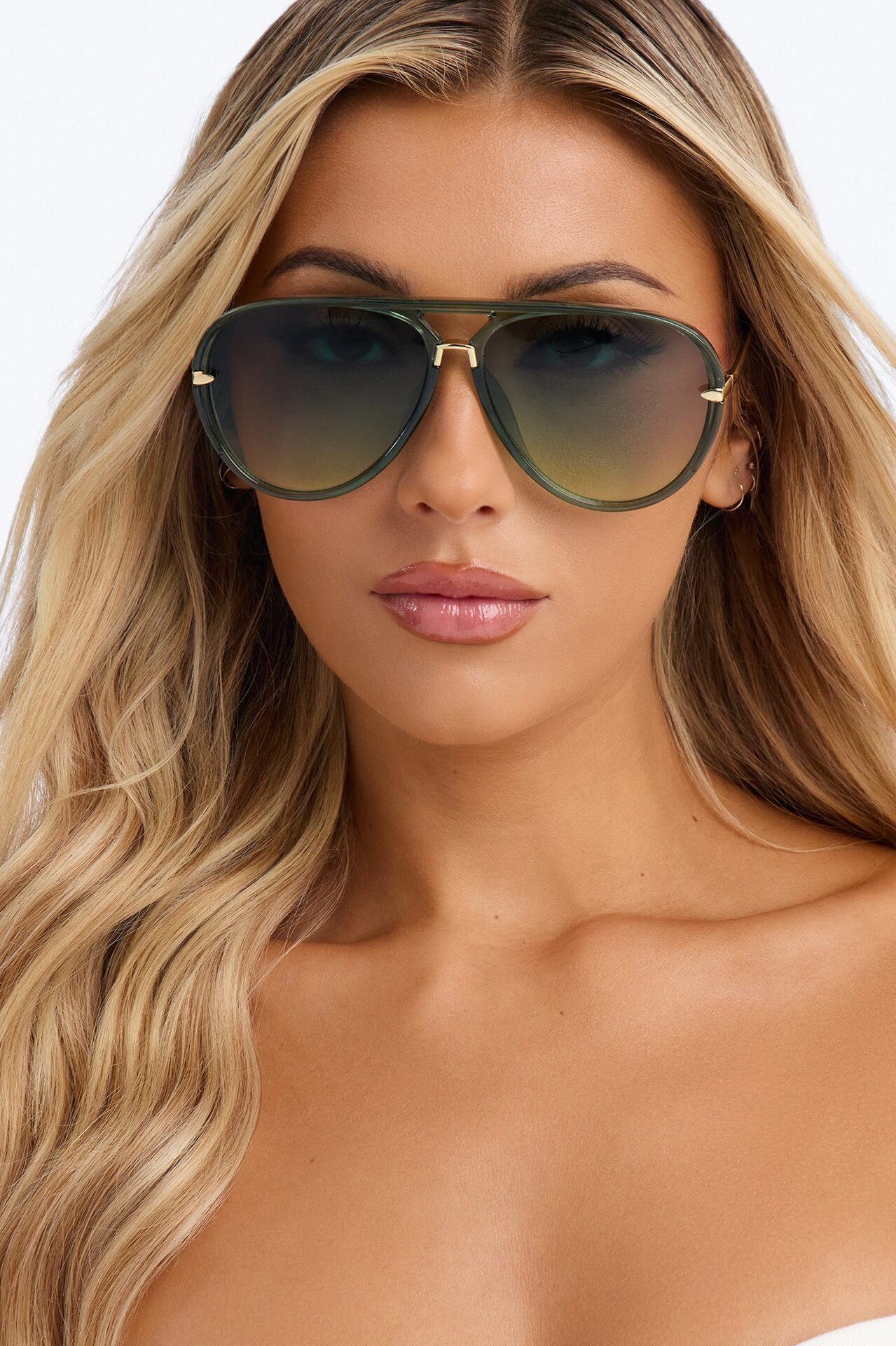 Pool Party Paradise Sunglasses - Green