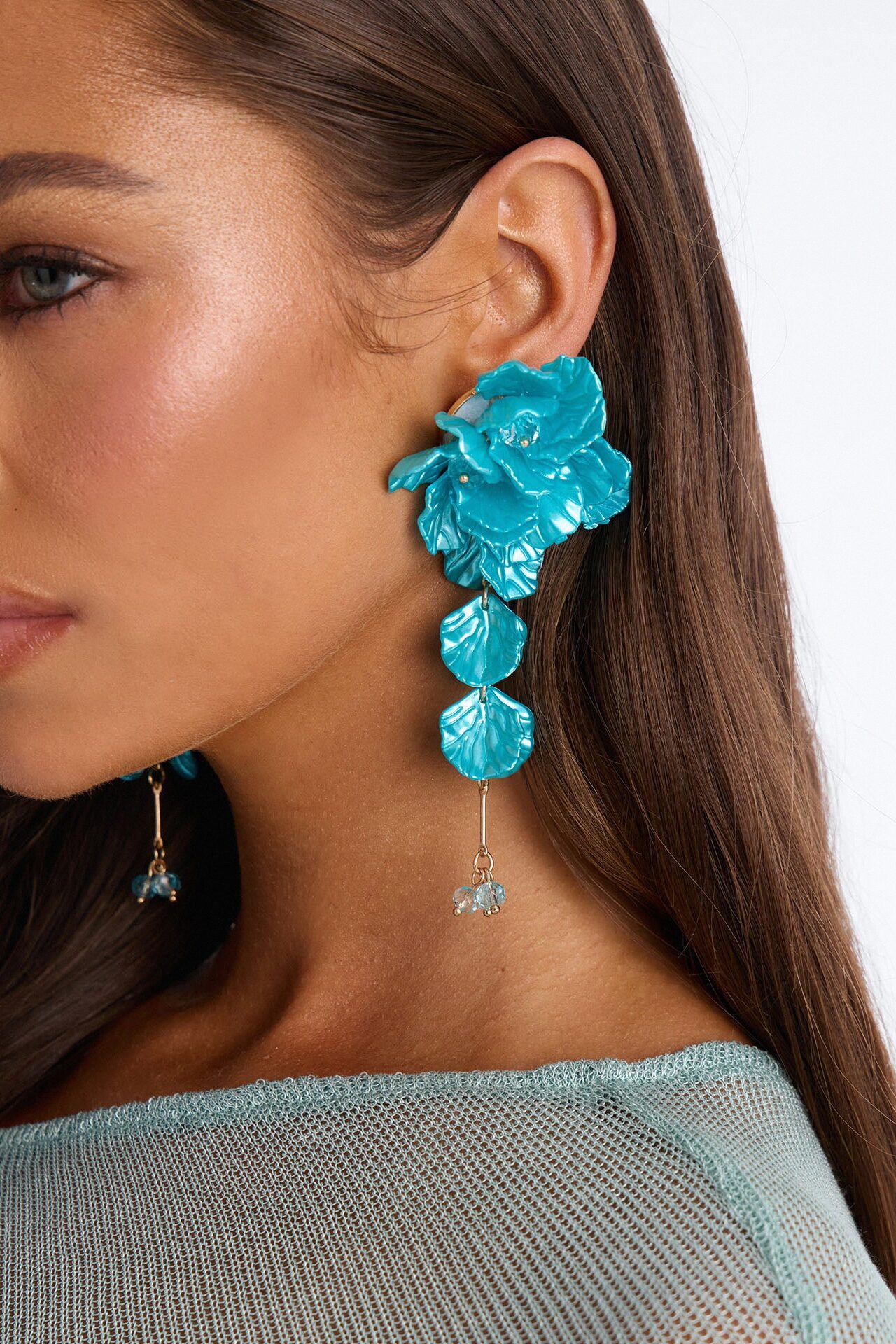 The Dreamiest Bouquet Earrings - Blue