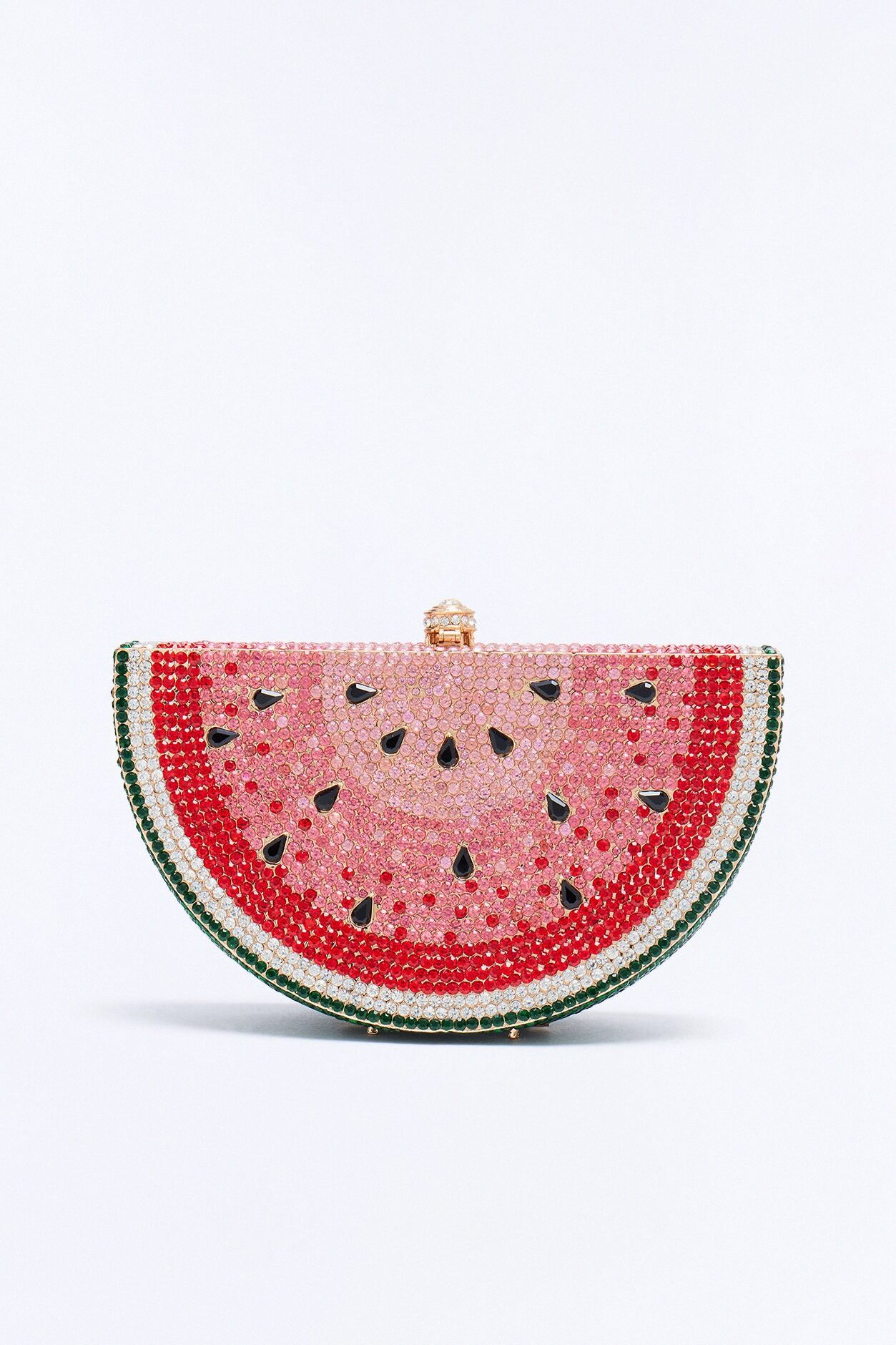 Watermelon Rhinestone Clutch - Red/combo