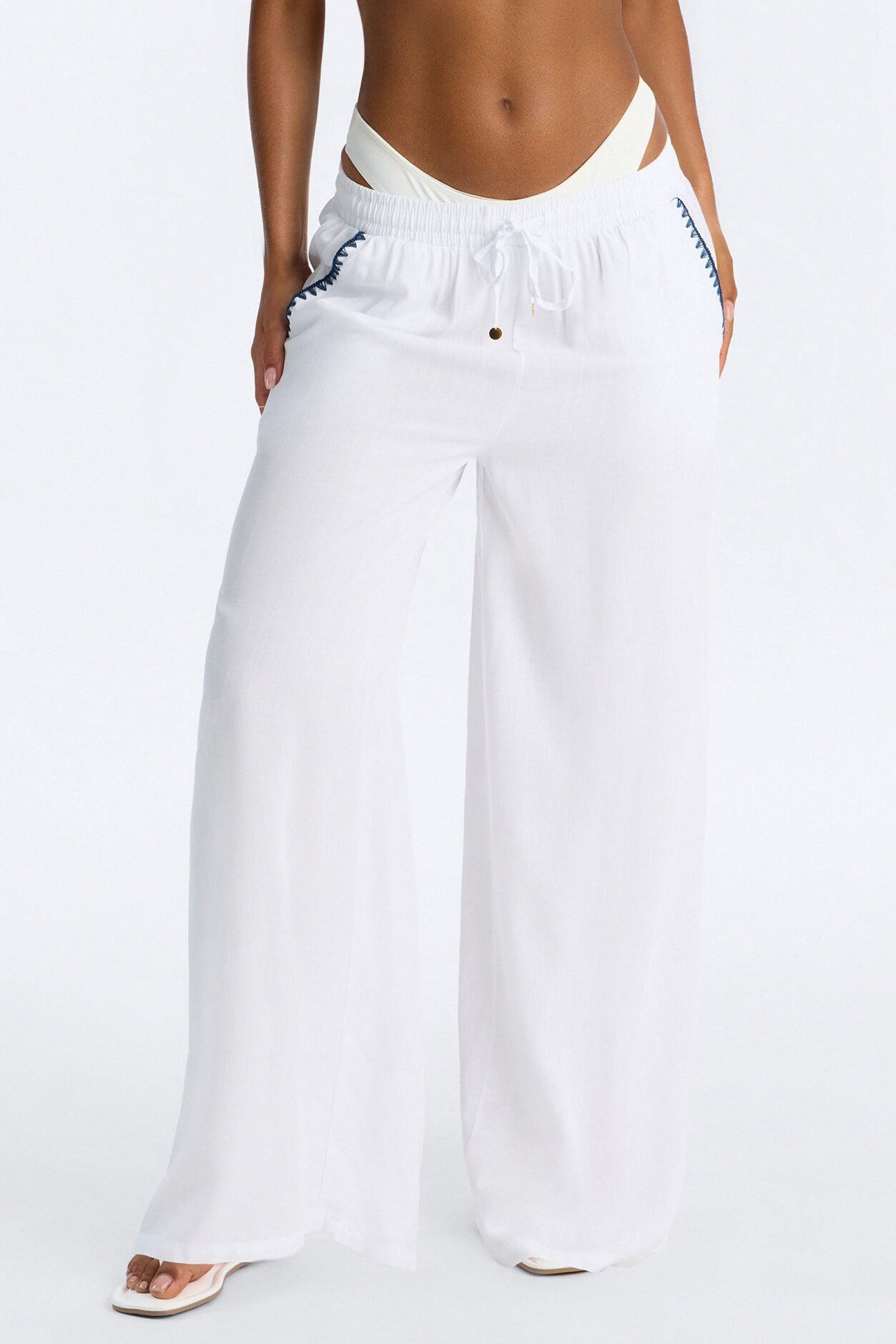 Getaway Dream Cover Up Pants - White