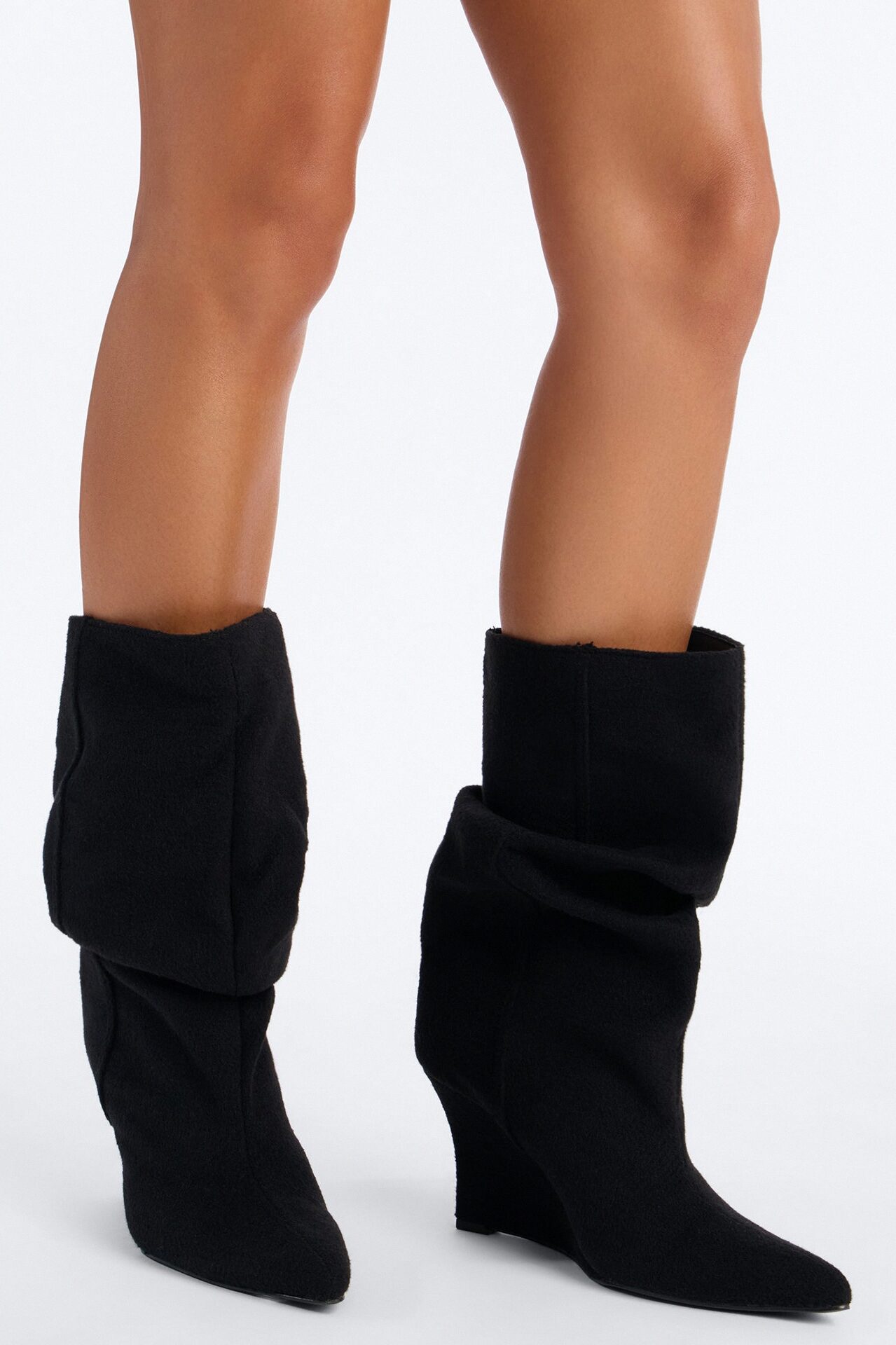 Brynn Slouch Booties - Black