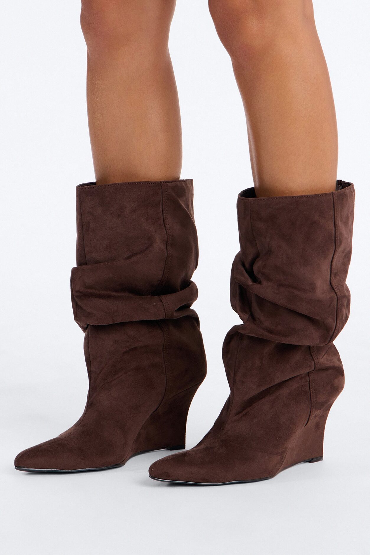 Brynn Slouch Booties - Chocolate