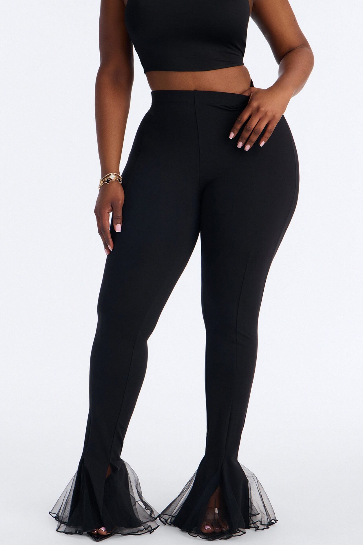 Its My Party Low Rise Flare Legging - Black