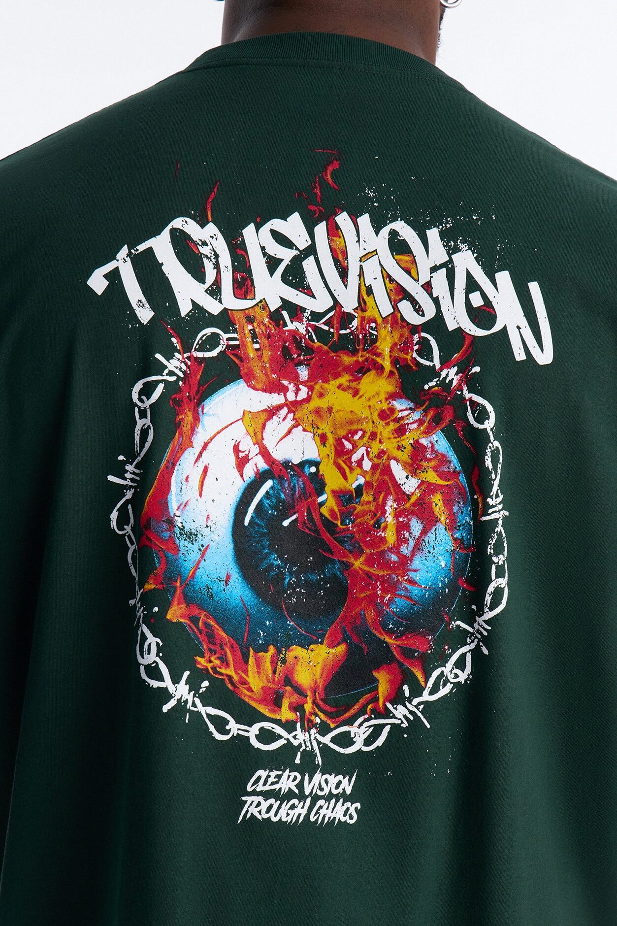 True Vision Boxy Short Sleeve Tee - Green