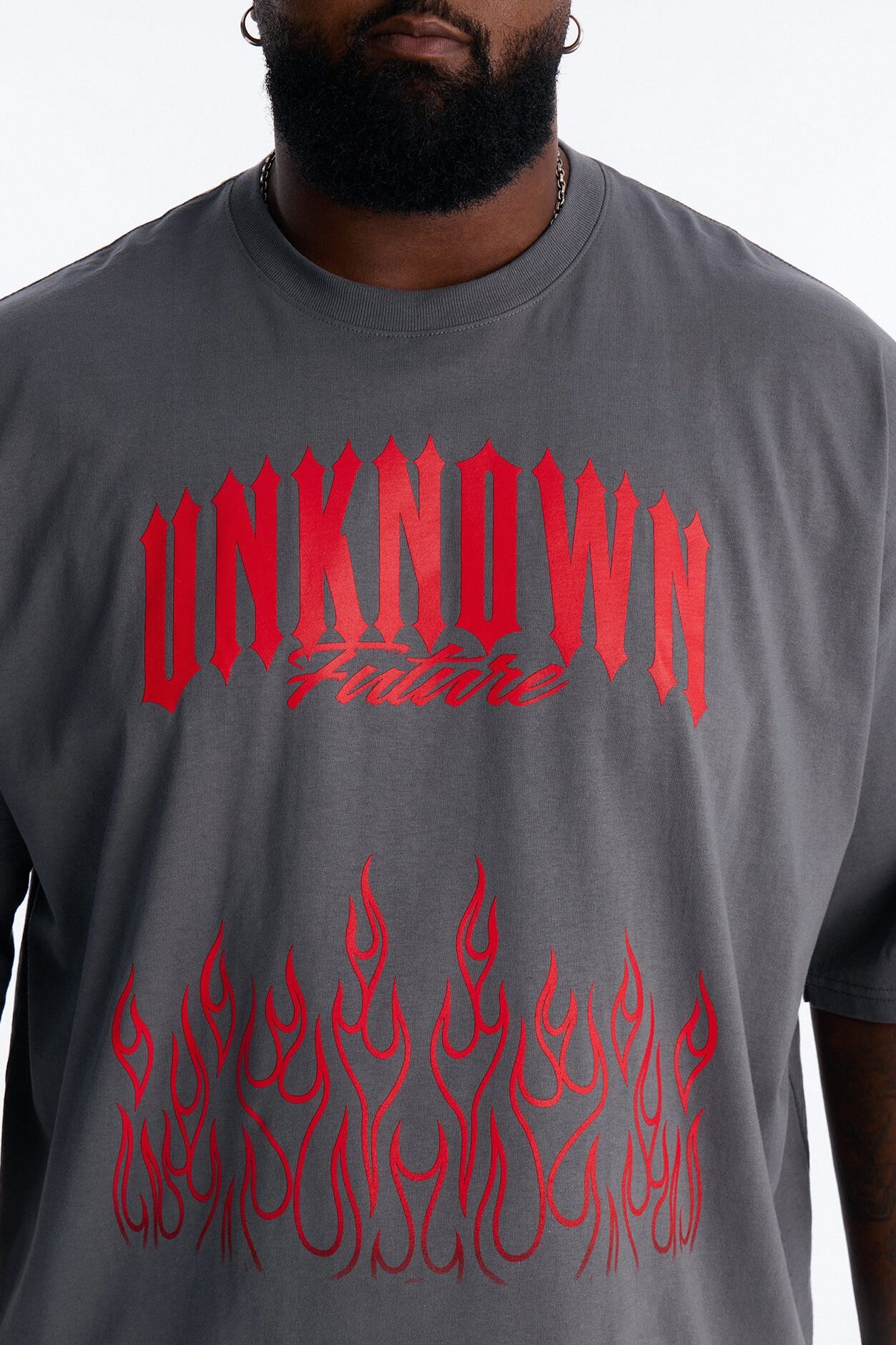 Unknown Future Boxy Short Sleeve Tee - Charcoal