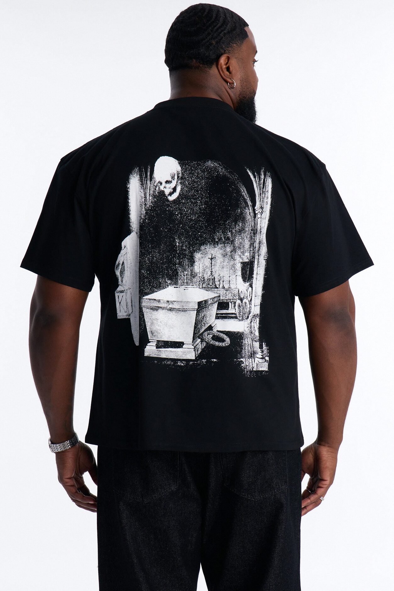 Looming Death Oversized Short Sleeve Tee - Black