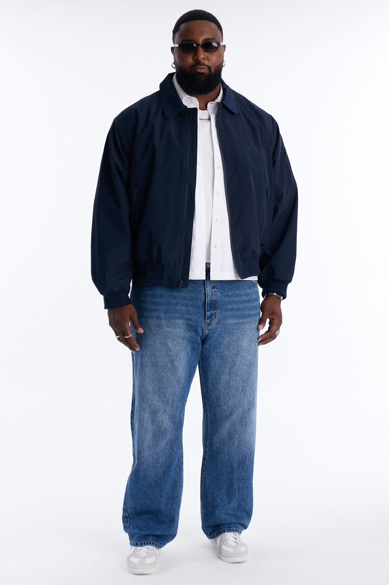 The Staple Baggy Jean - Medium Blue Wash