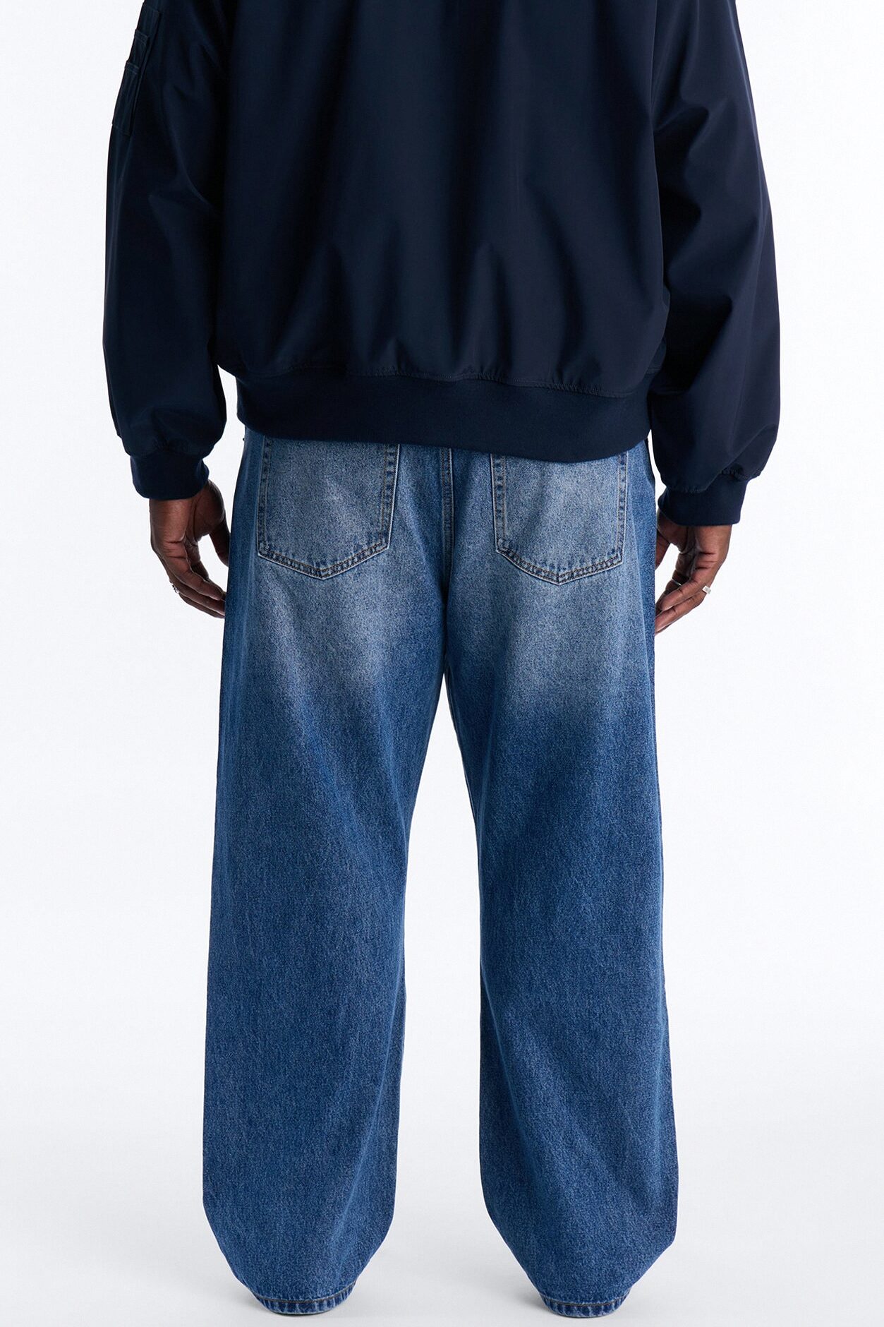 The Staple Baggy Jean - Medium Blue Wash