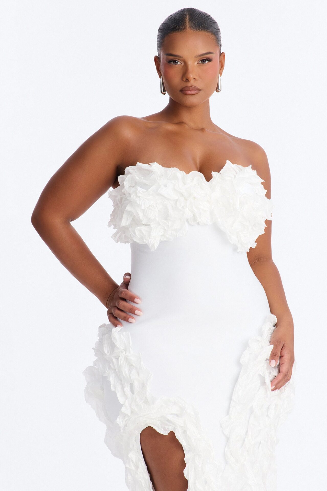 Leila Bandage Mini Dress - White