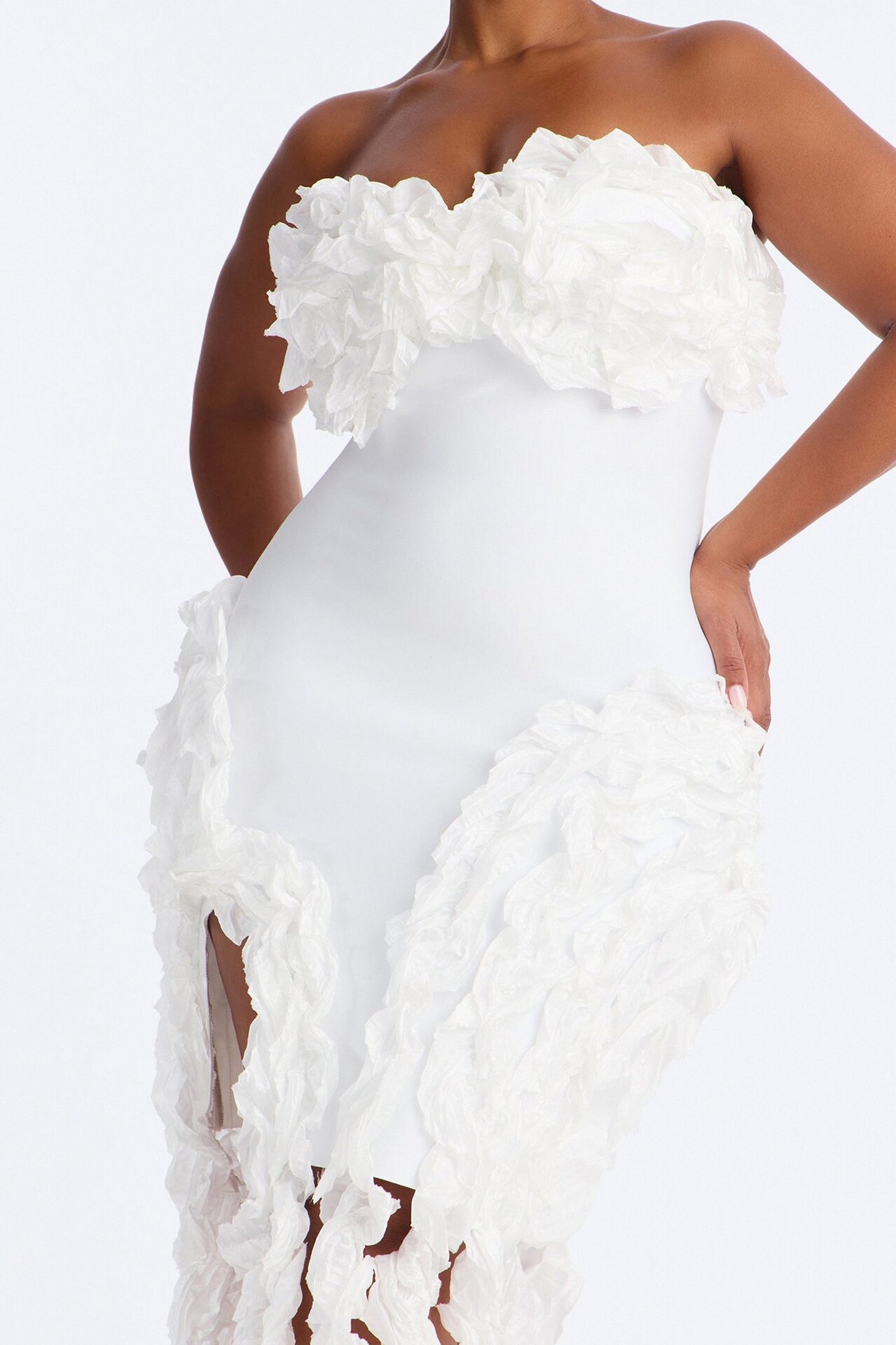 Leila Bandage Mini Dress - White