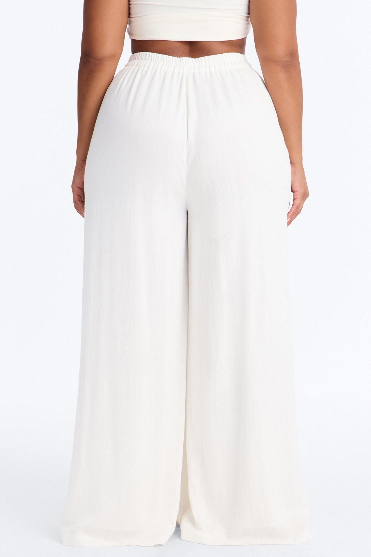 Kimia Mid Rise Extra Wide Leg Pant 33″ - White