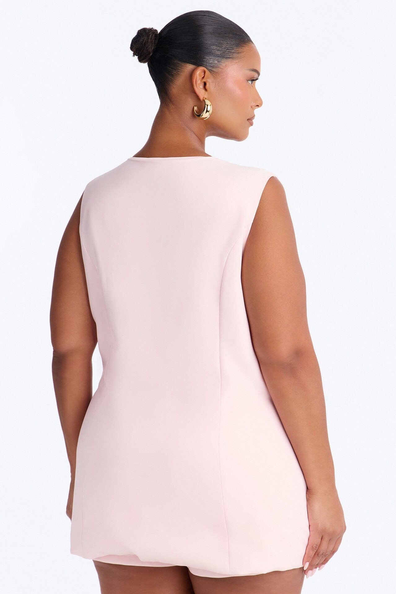 Janet Sleeveless Romper - Pink