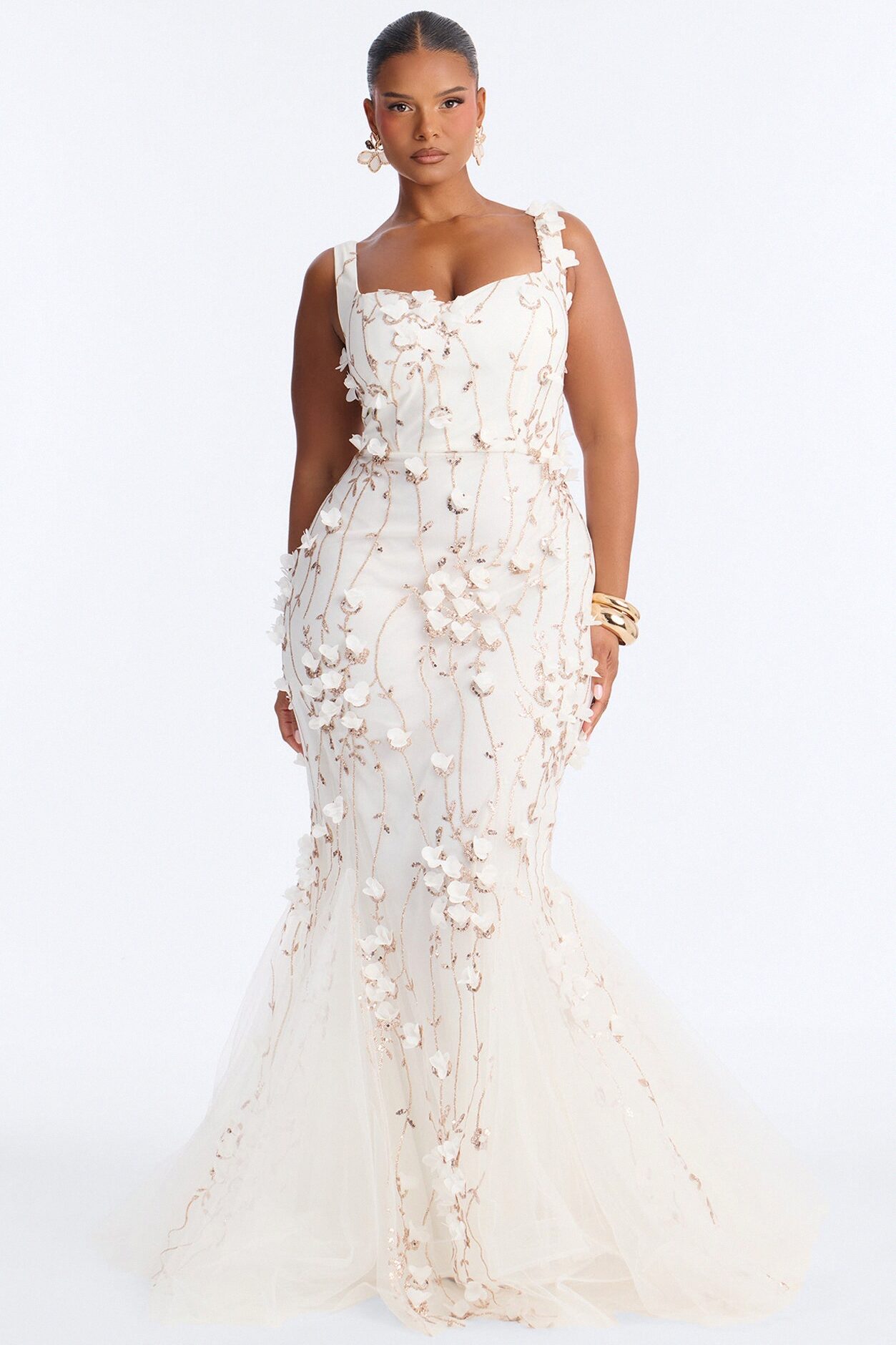 Delaney Tulle Gown - Ivory