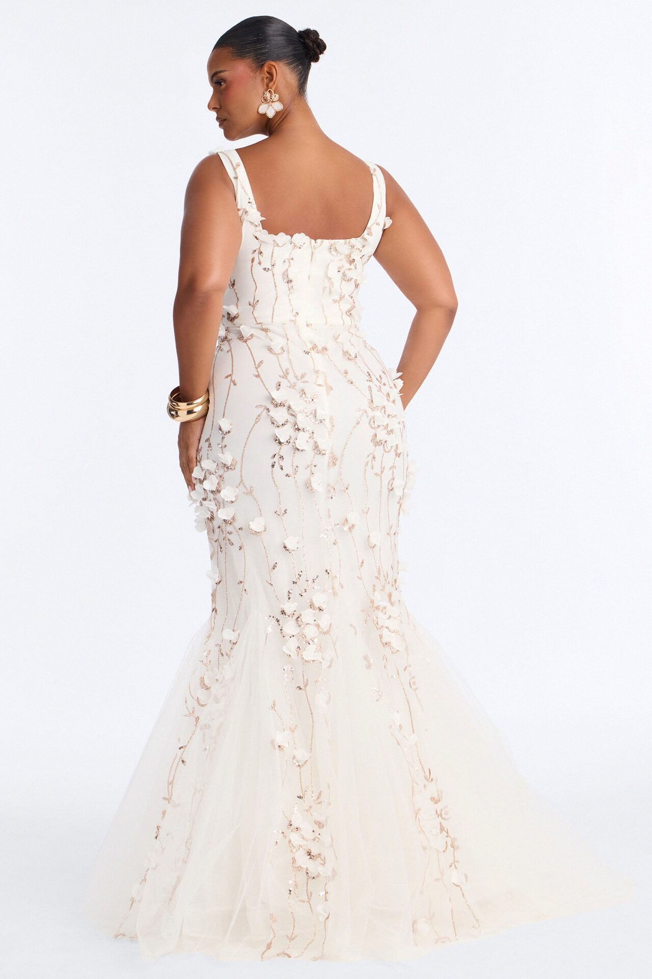 Delaney Tulle Gown - Ivory
