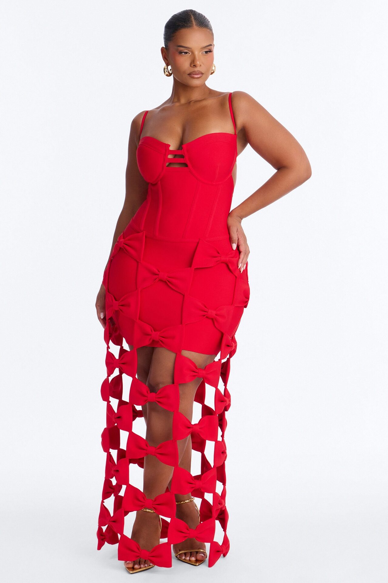 I'm The Prize Bandage Gown - Red