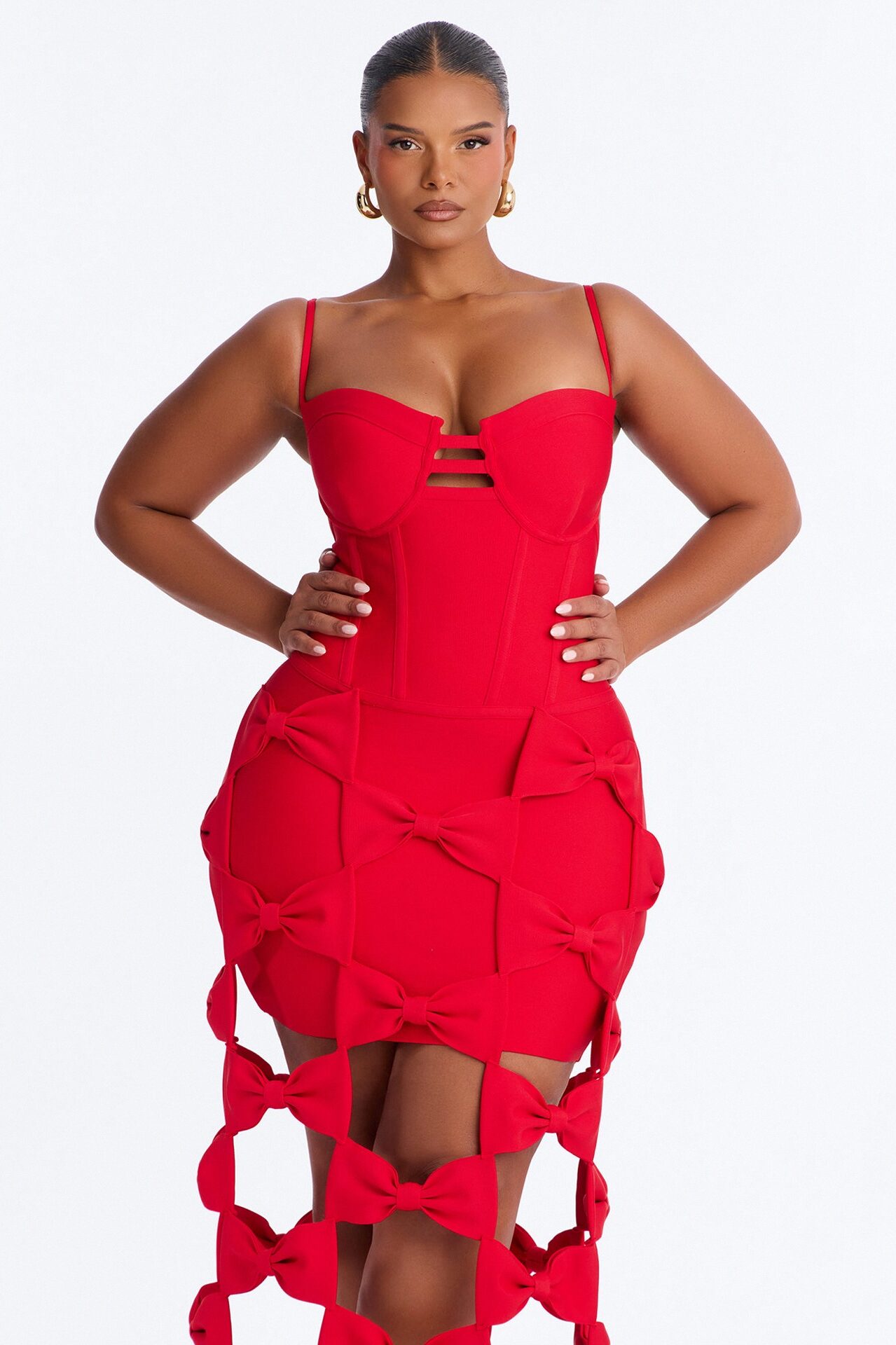 I'm The Prize Bandage Gown - Red
