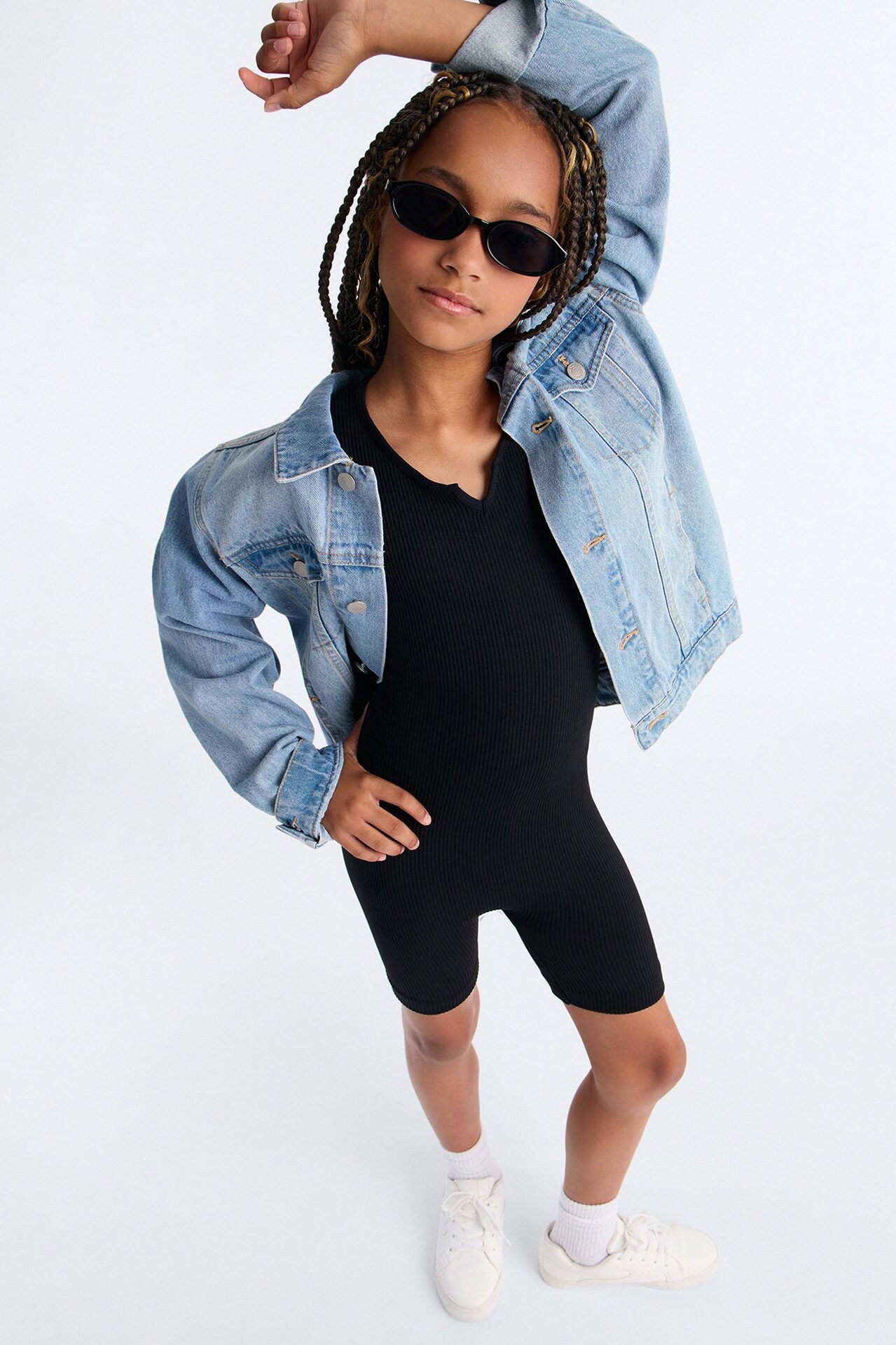 Mini Keep Talking Sleeveless Romper - Black