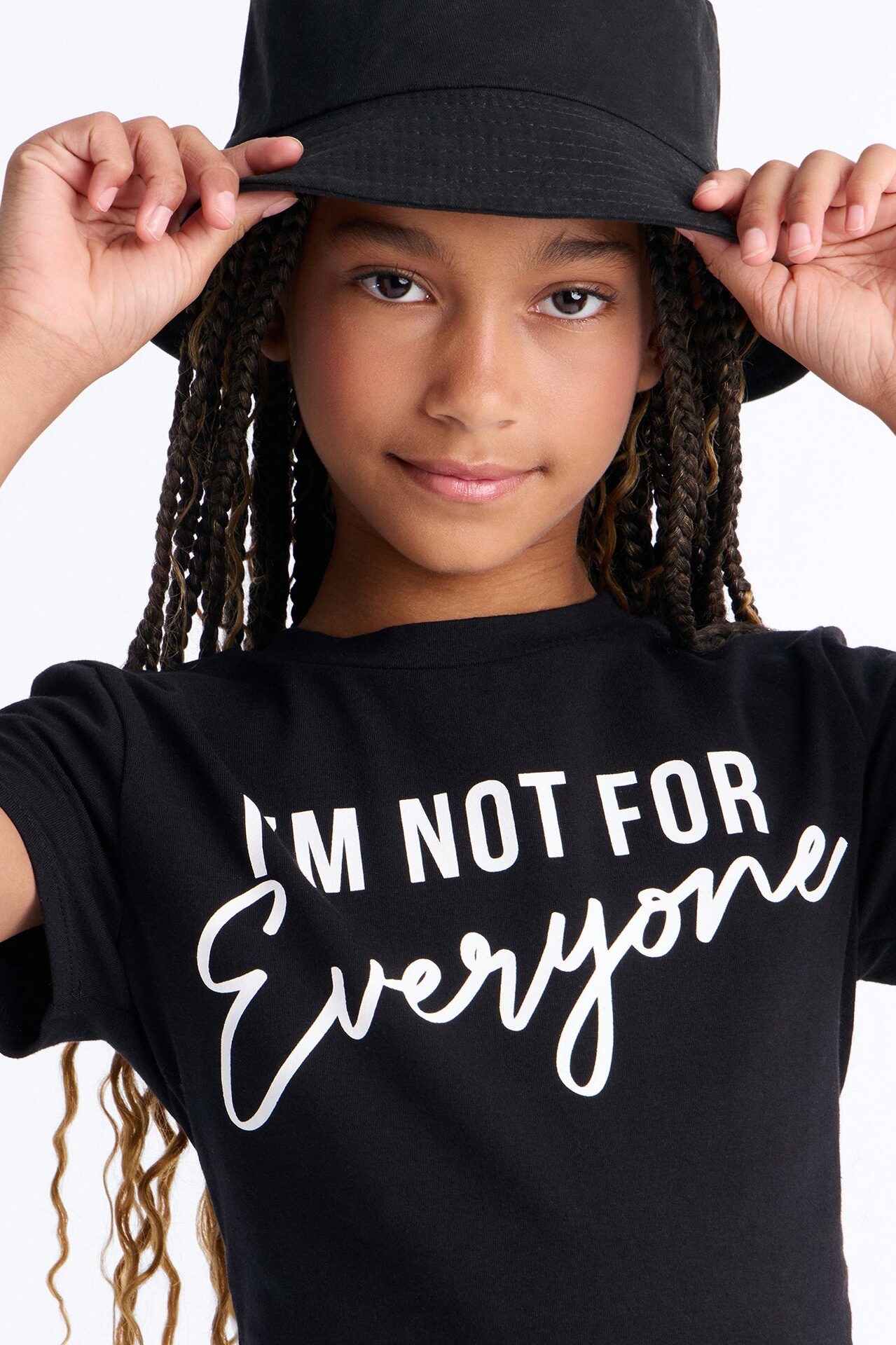 Mini I'm Not For Everyone Fitted Tee - Black
