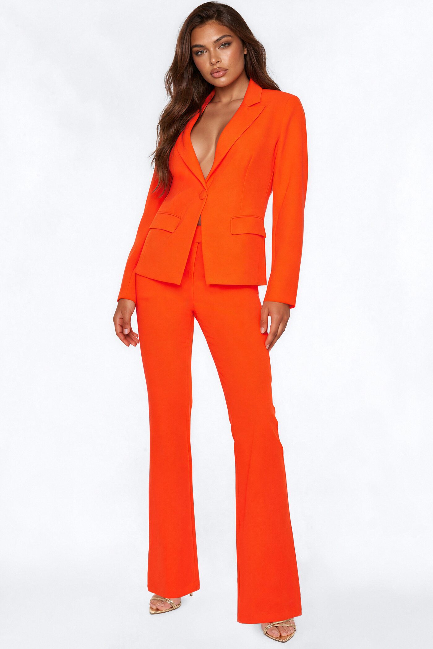 Breaking Even Blazer - Tangerine