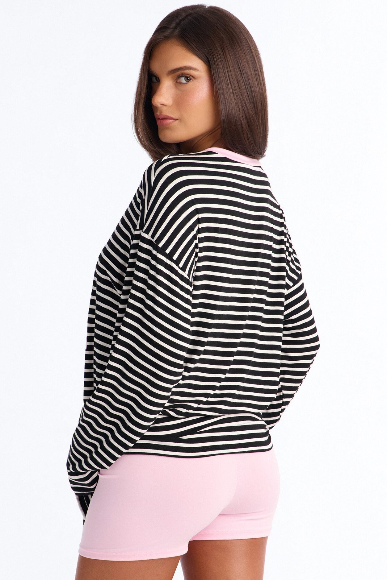 21' Energy Striped Biker Short Set - Black/combo