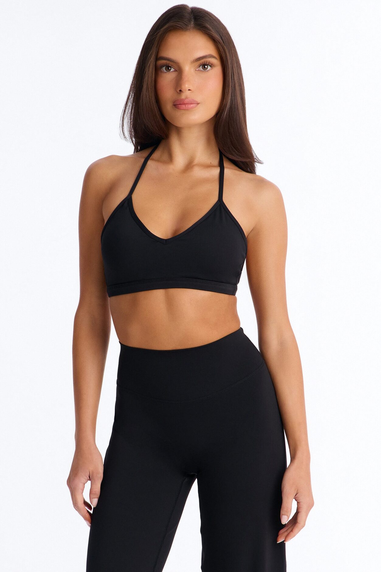 Barre Babe Active Wide Leg Pant Set - Black
