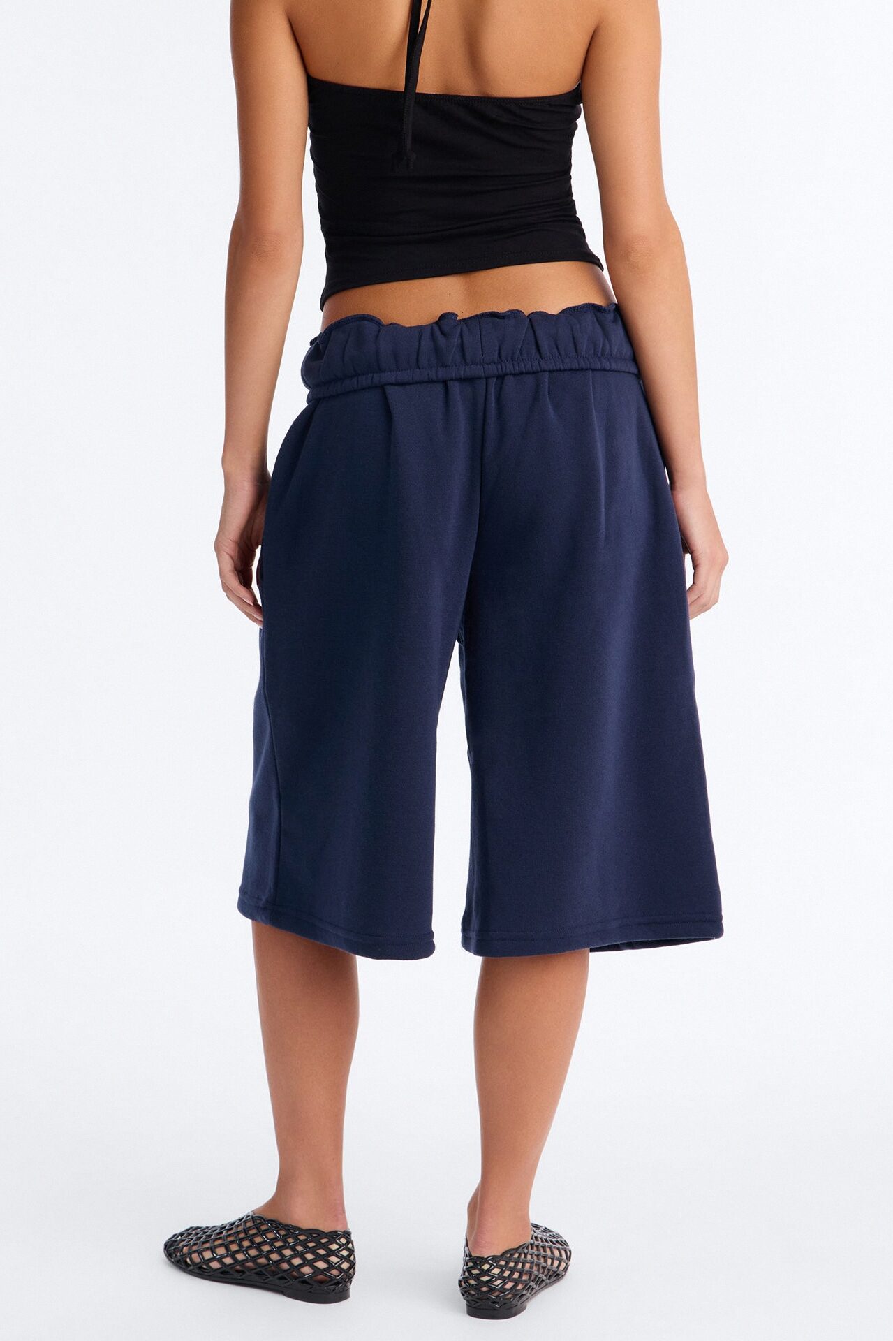 Tessa Fleece Sweatshort - Navy