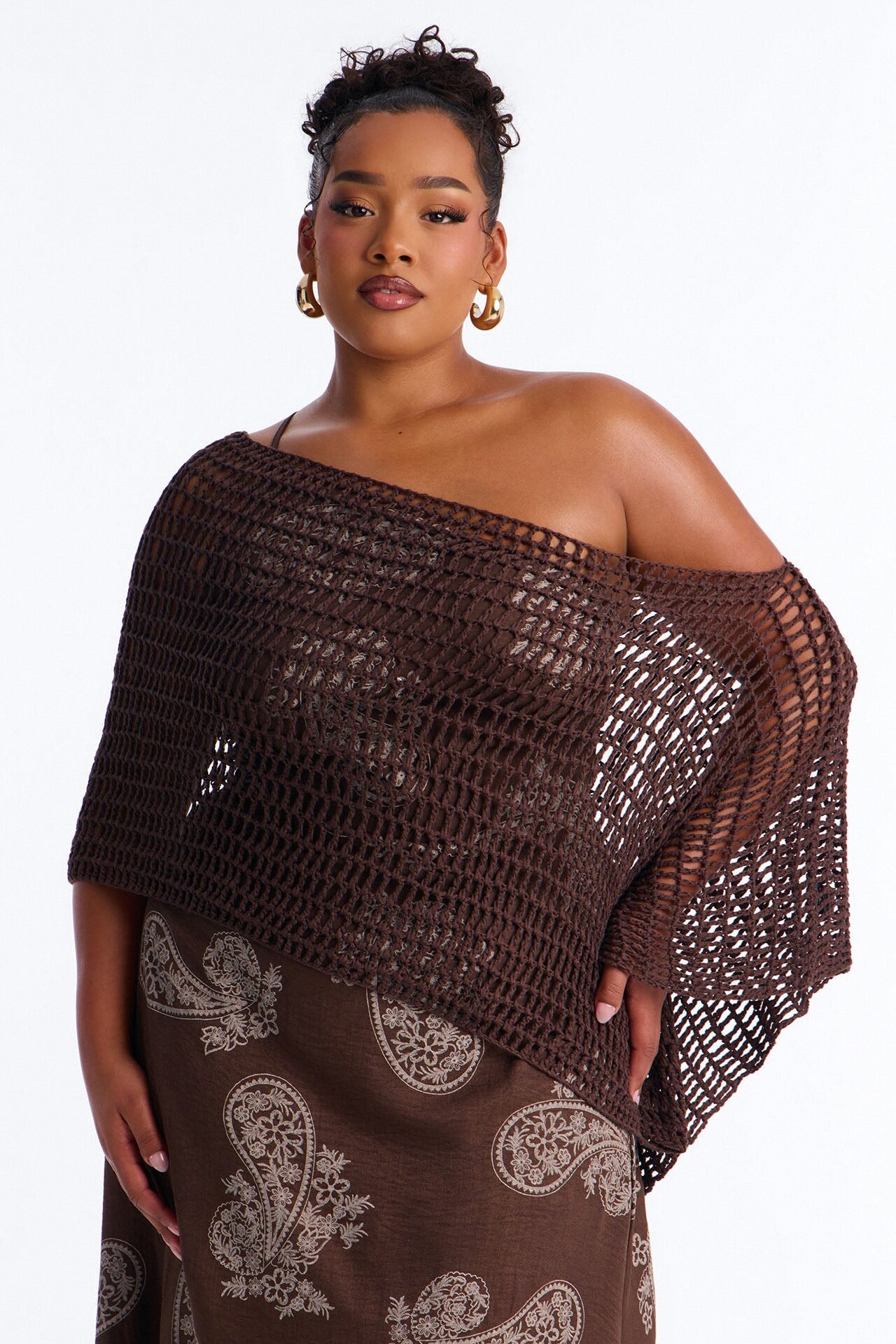 Time For A Stroll Maxi Dress Set - Brown
