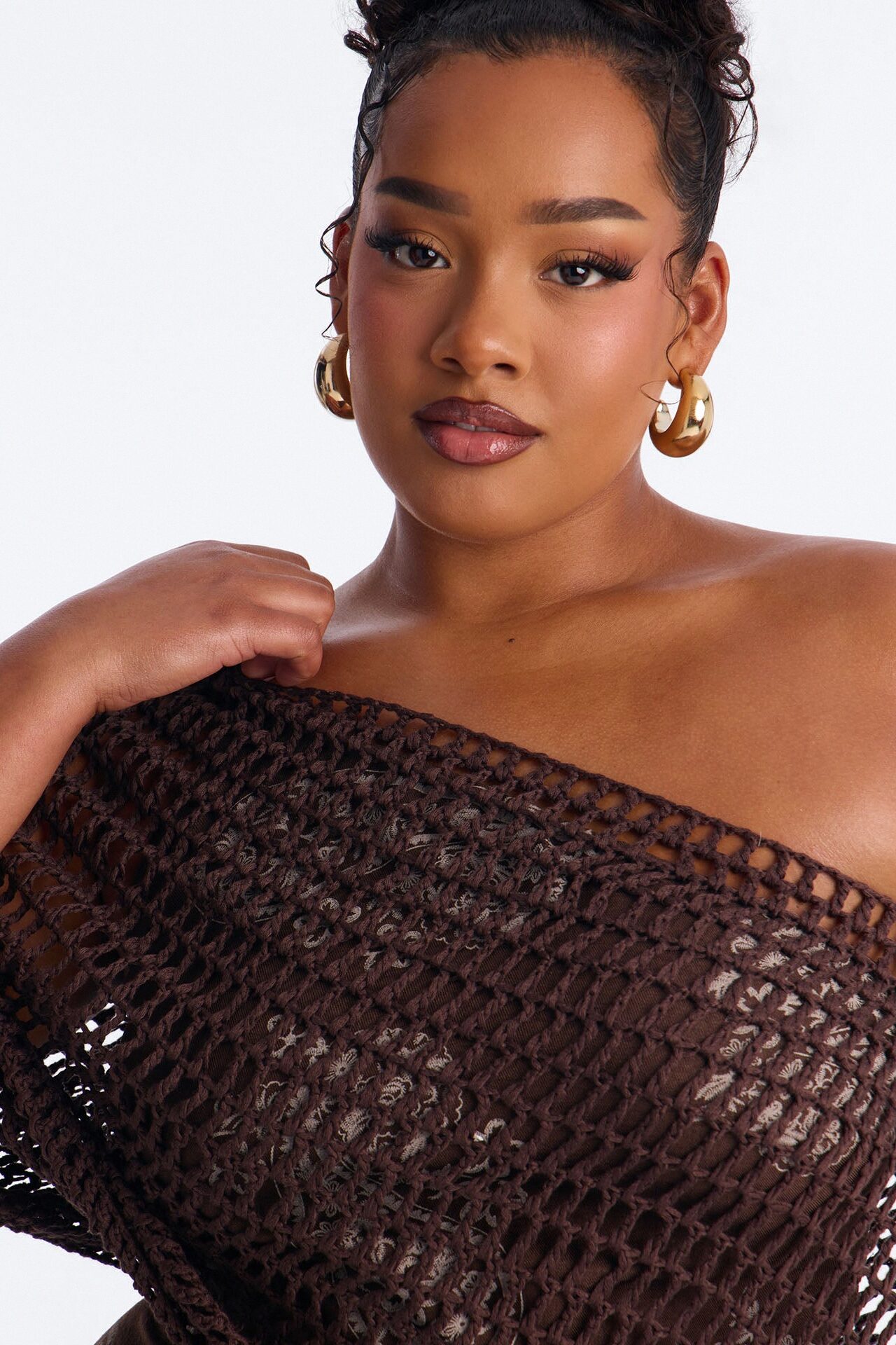 Time For A Stroll Maxi Dress Set - Brown